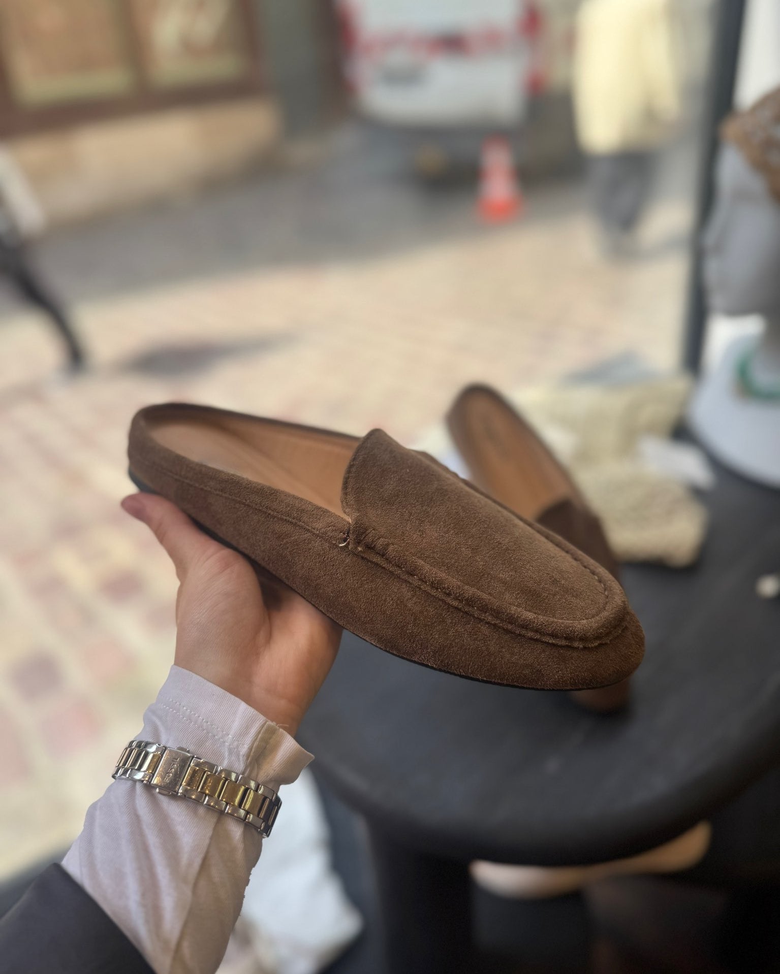 Mules chocolat