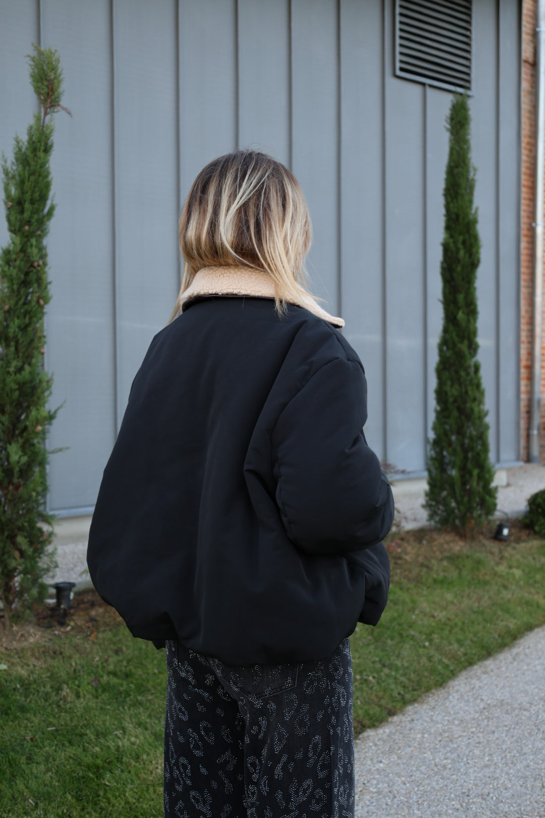 blouson bombers noir "jade"