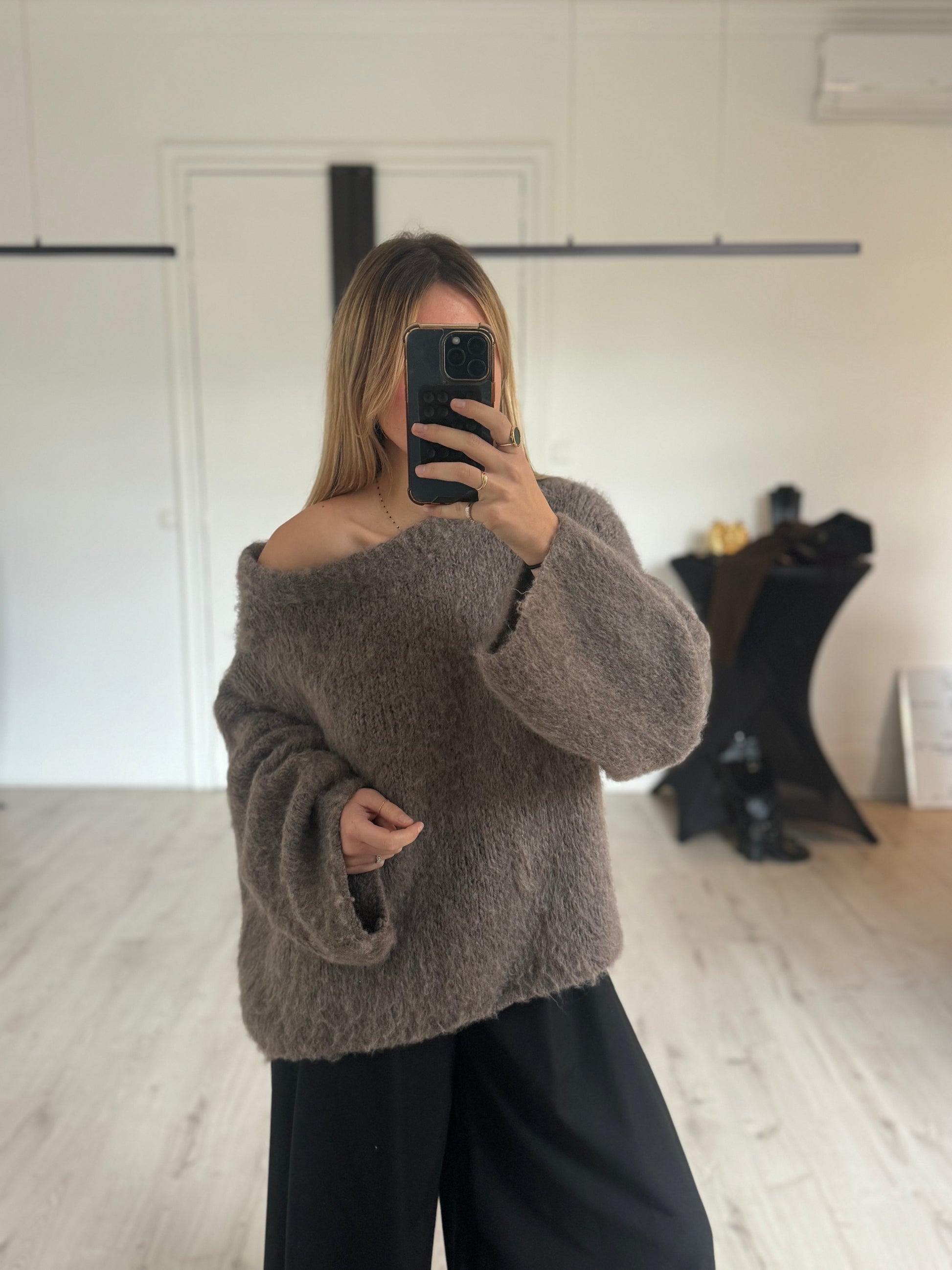 Pull asymétrique "Cocoon"