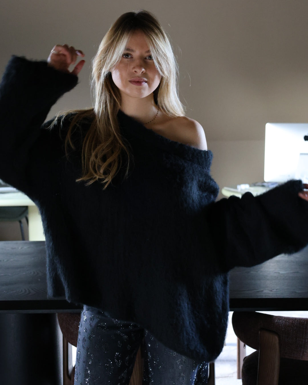 Pull asymétrique "Cocoon"