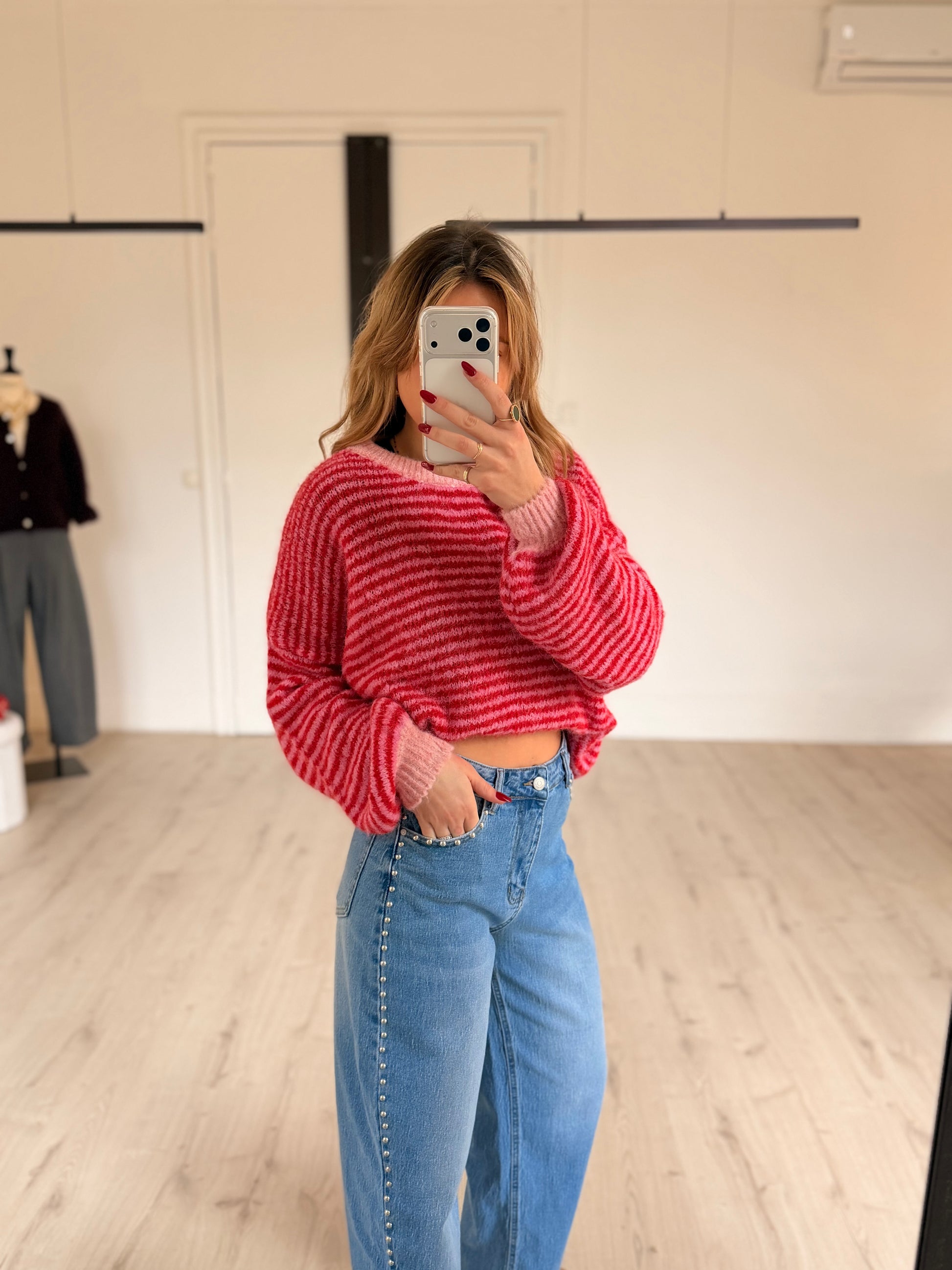 Pull rayé "COLOR"