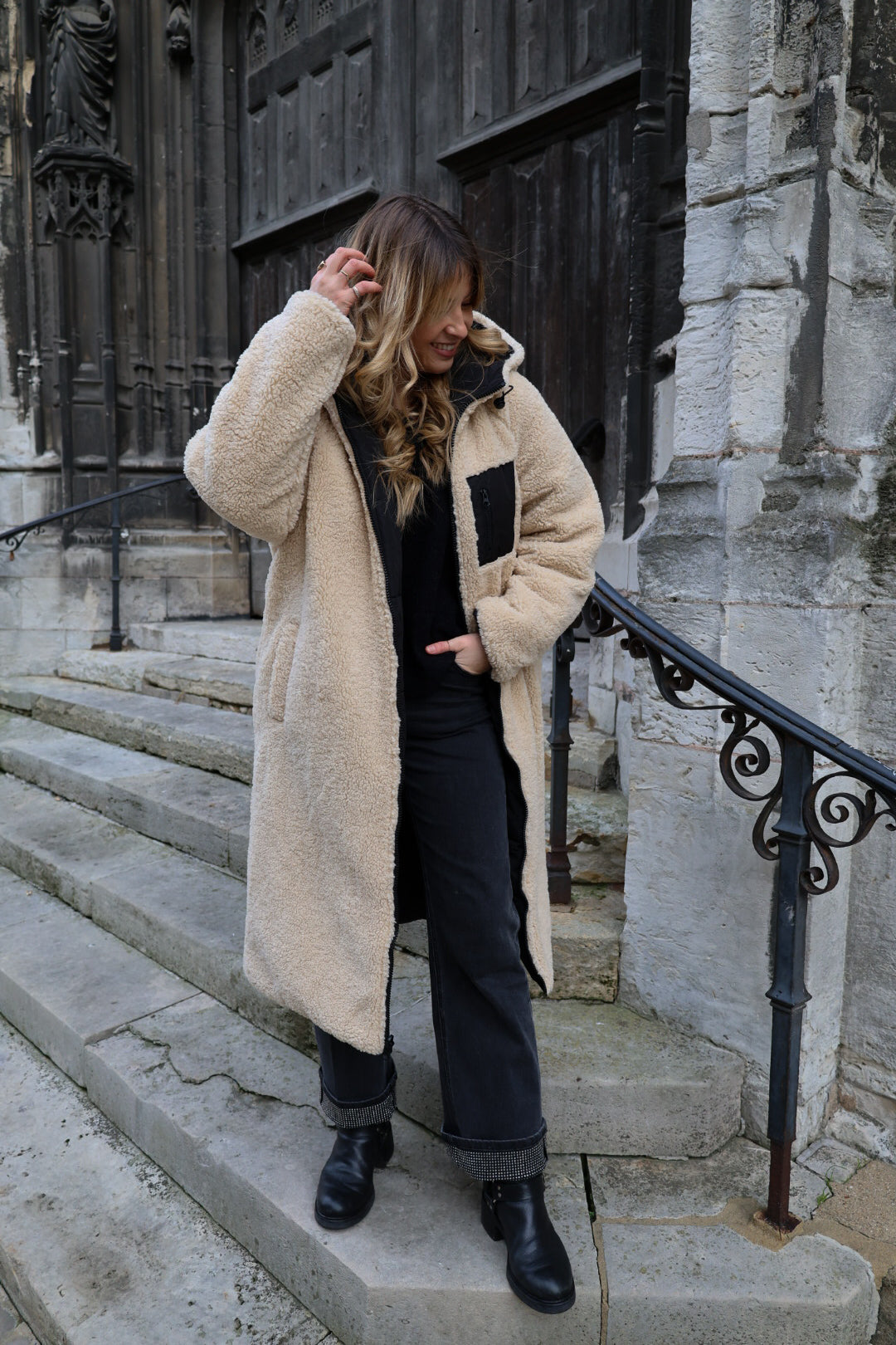 Doudoune réversible noire