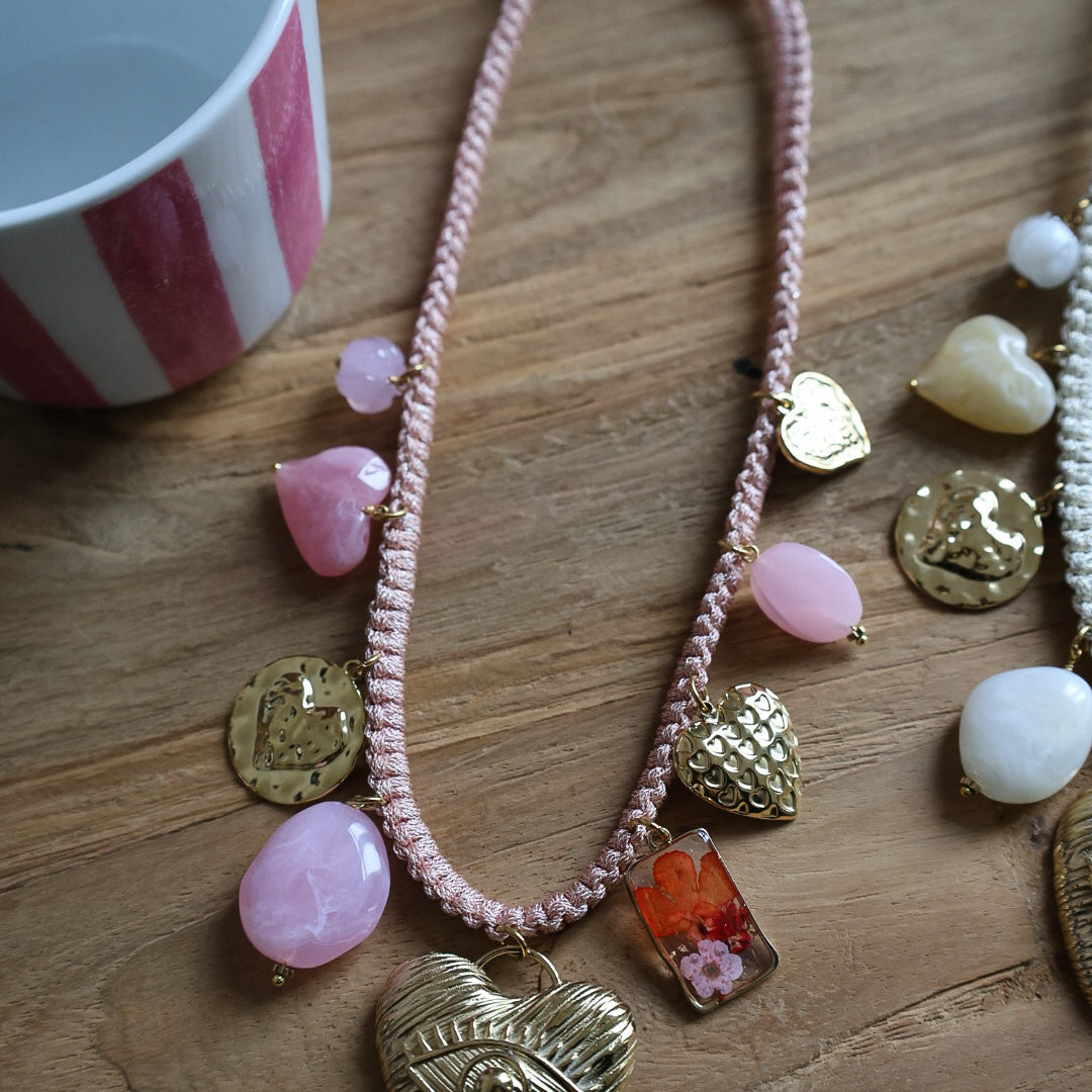Collier corde pampille