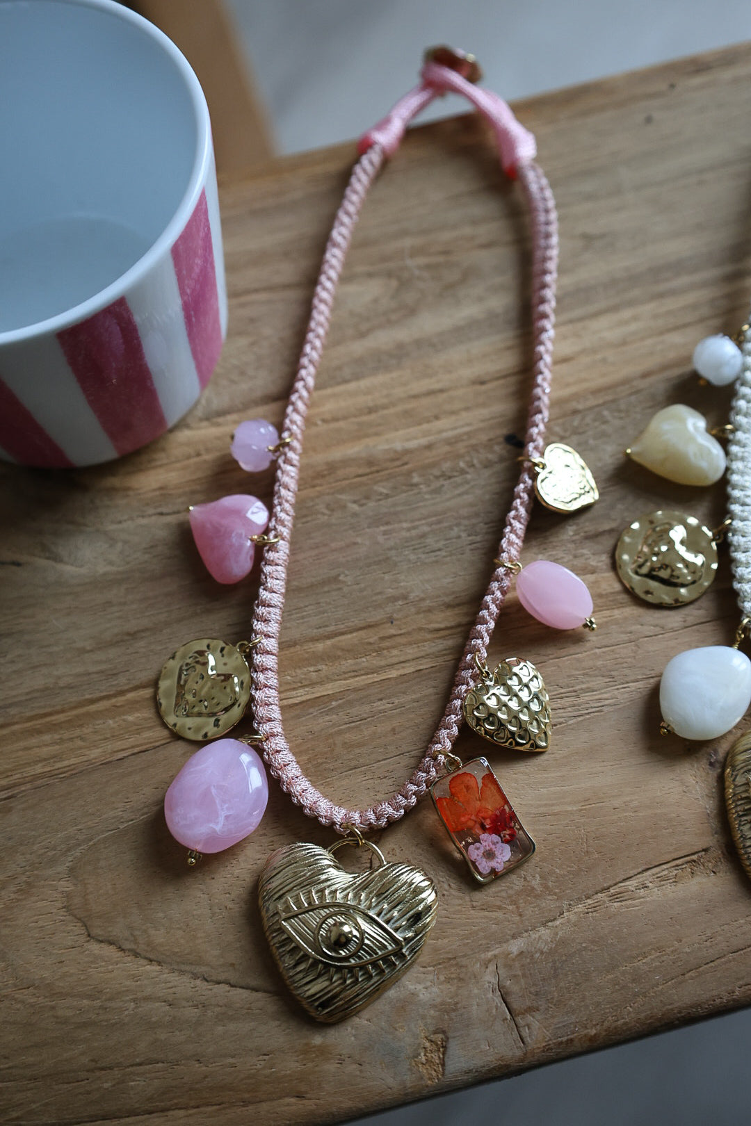 Collier corde pampille