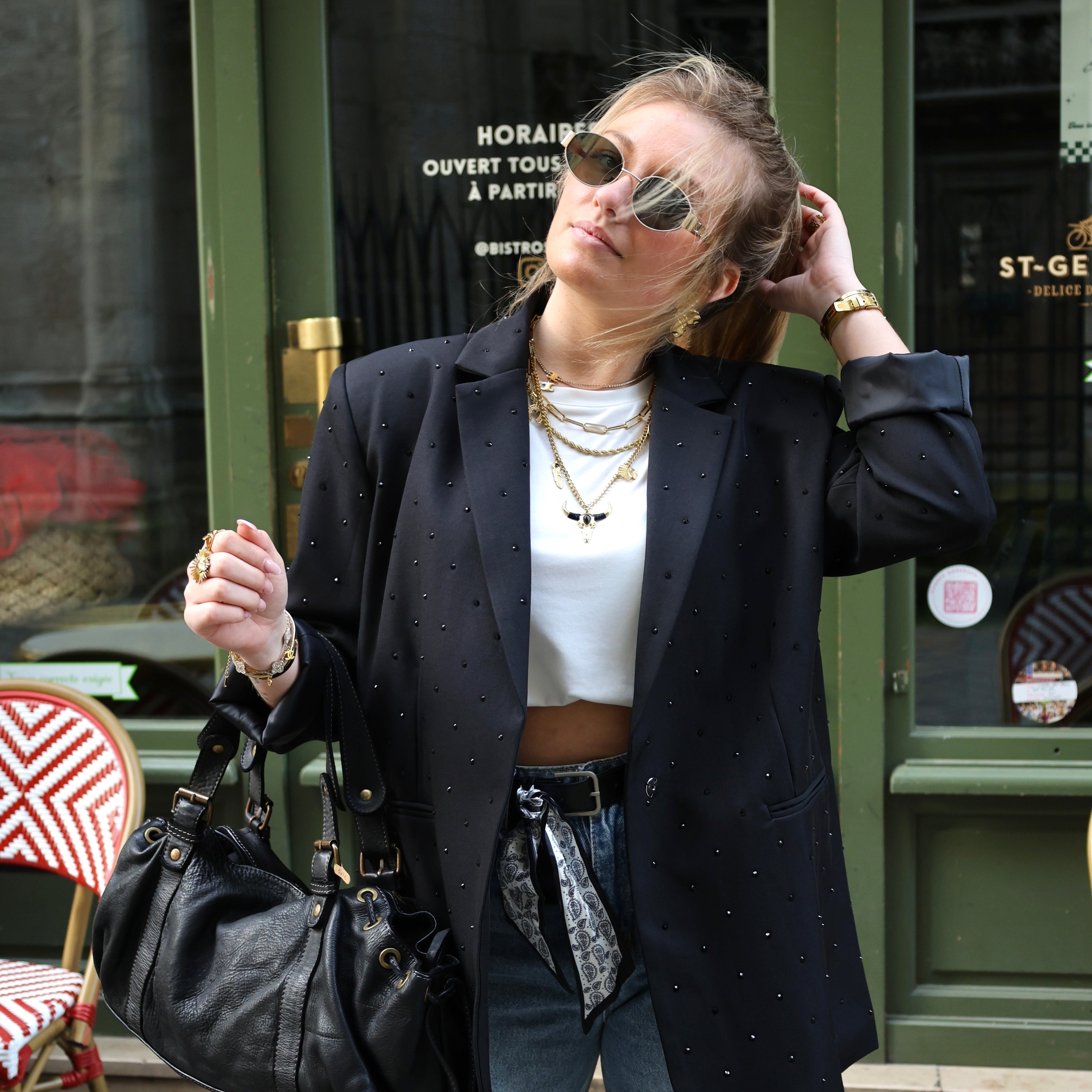 Veste à strass