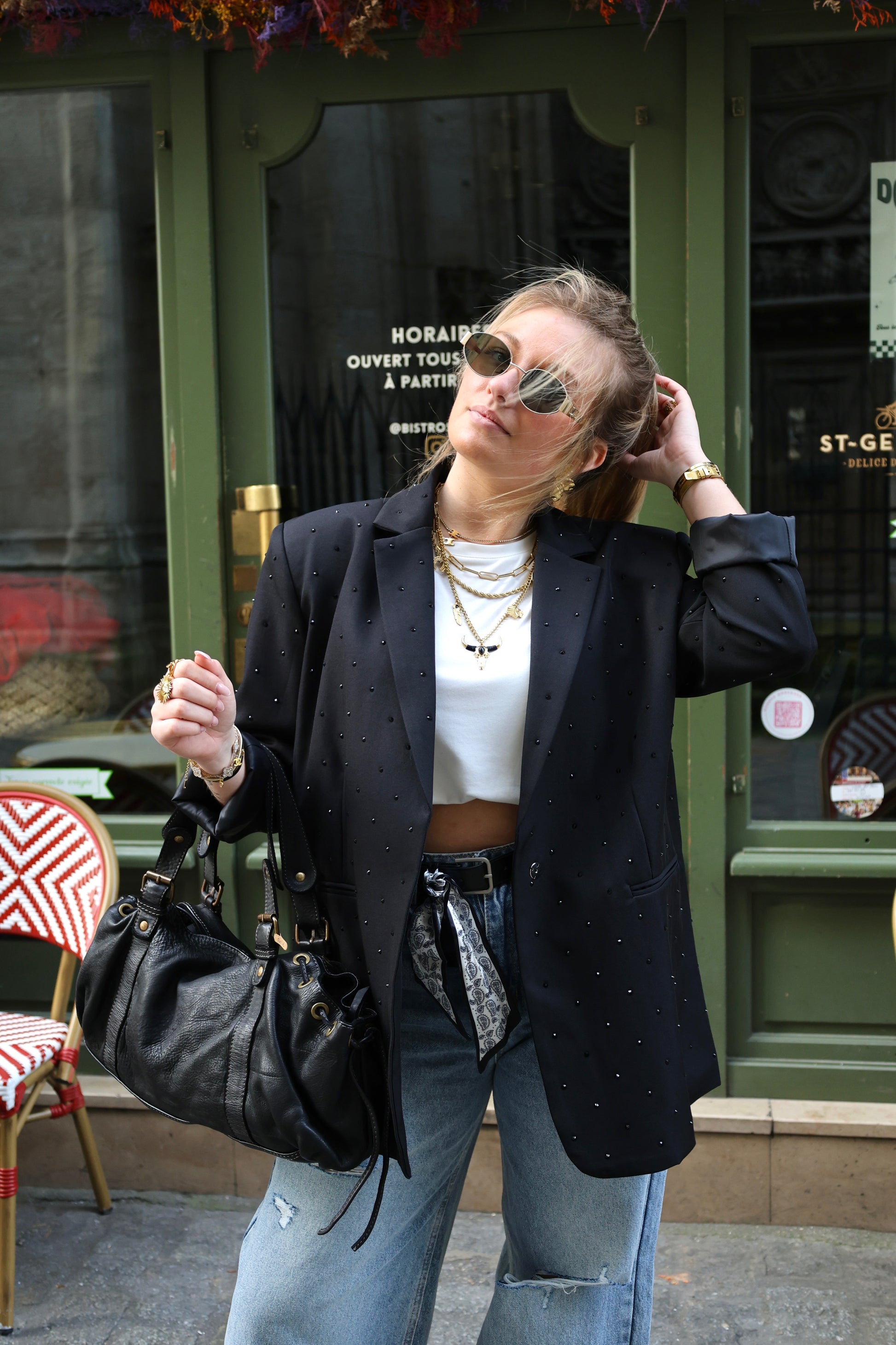 Veste à strass