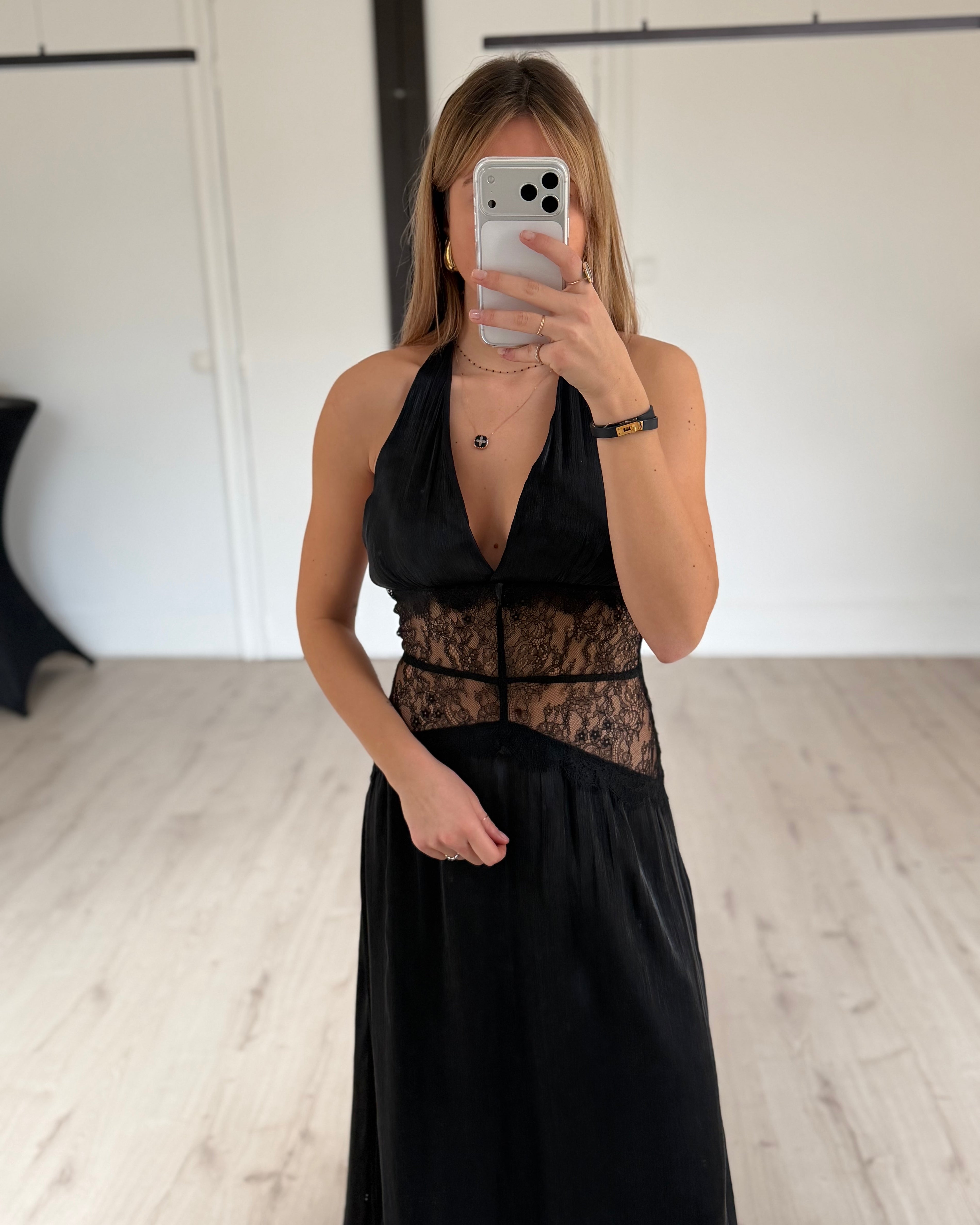 Robe longue dos nu