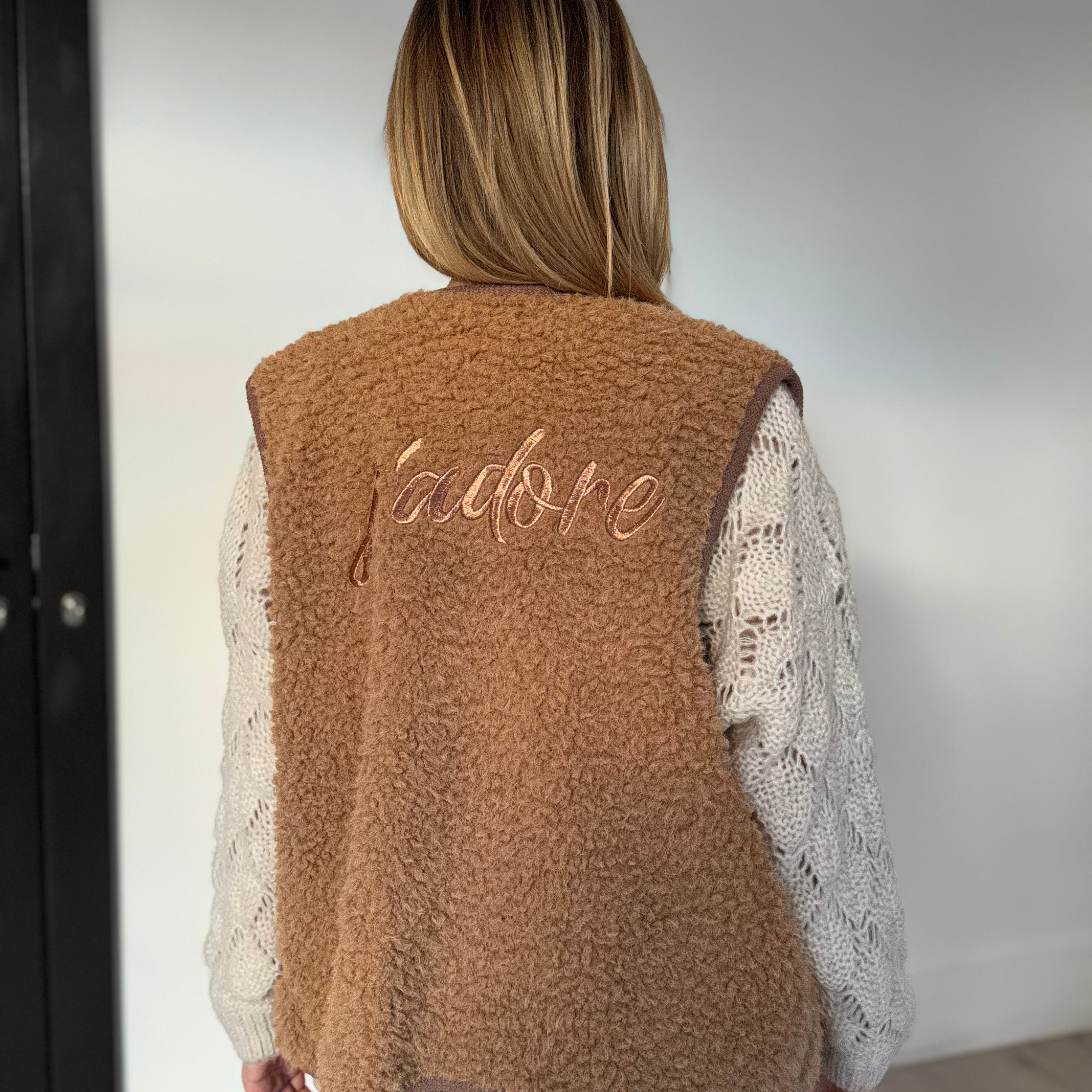 gilet "j'adore"
