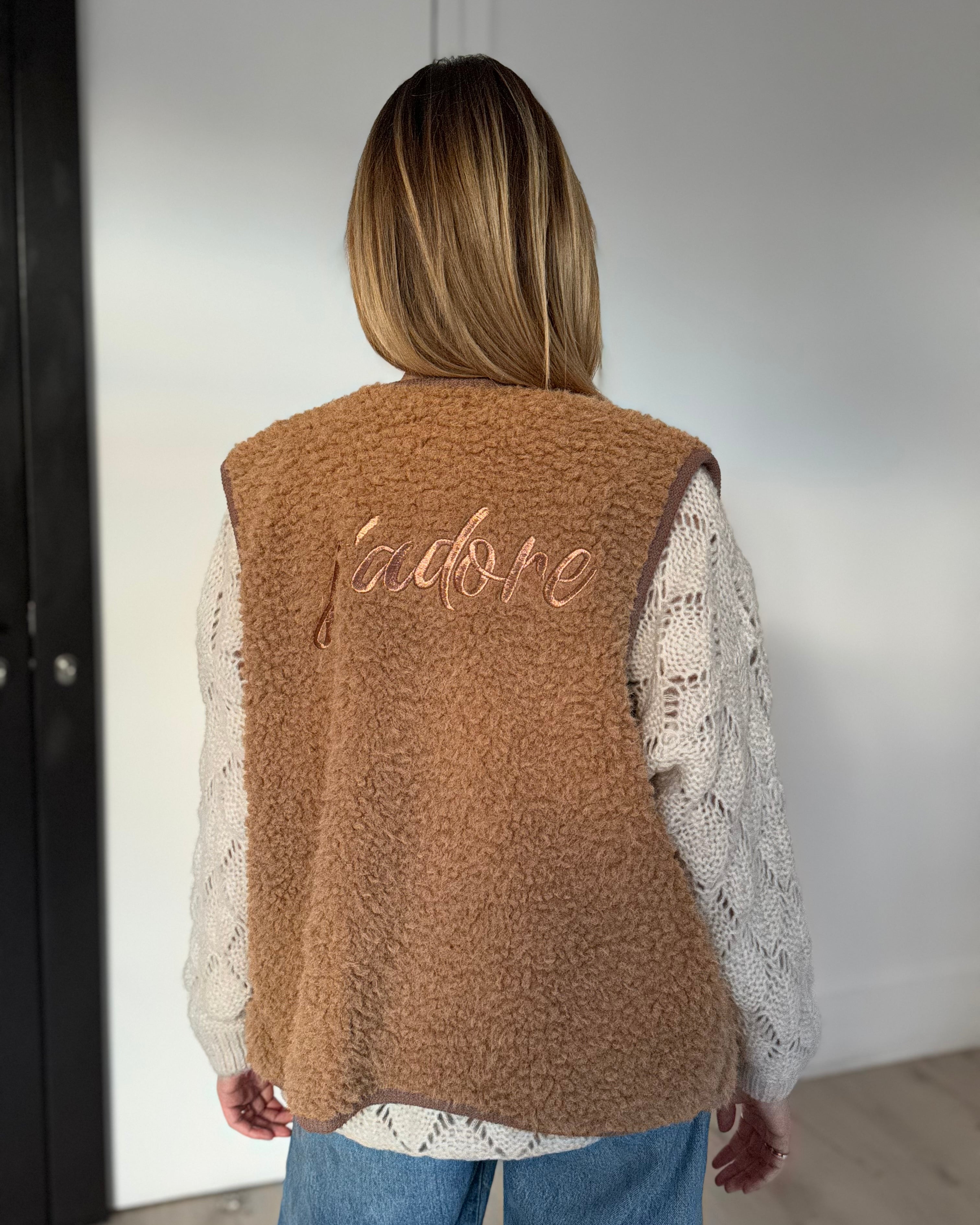 gilet "j'adore"