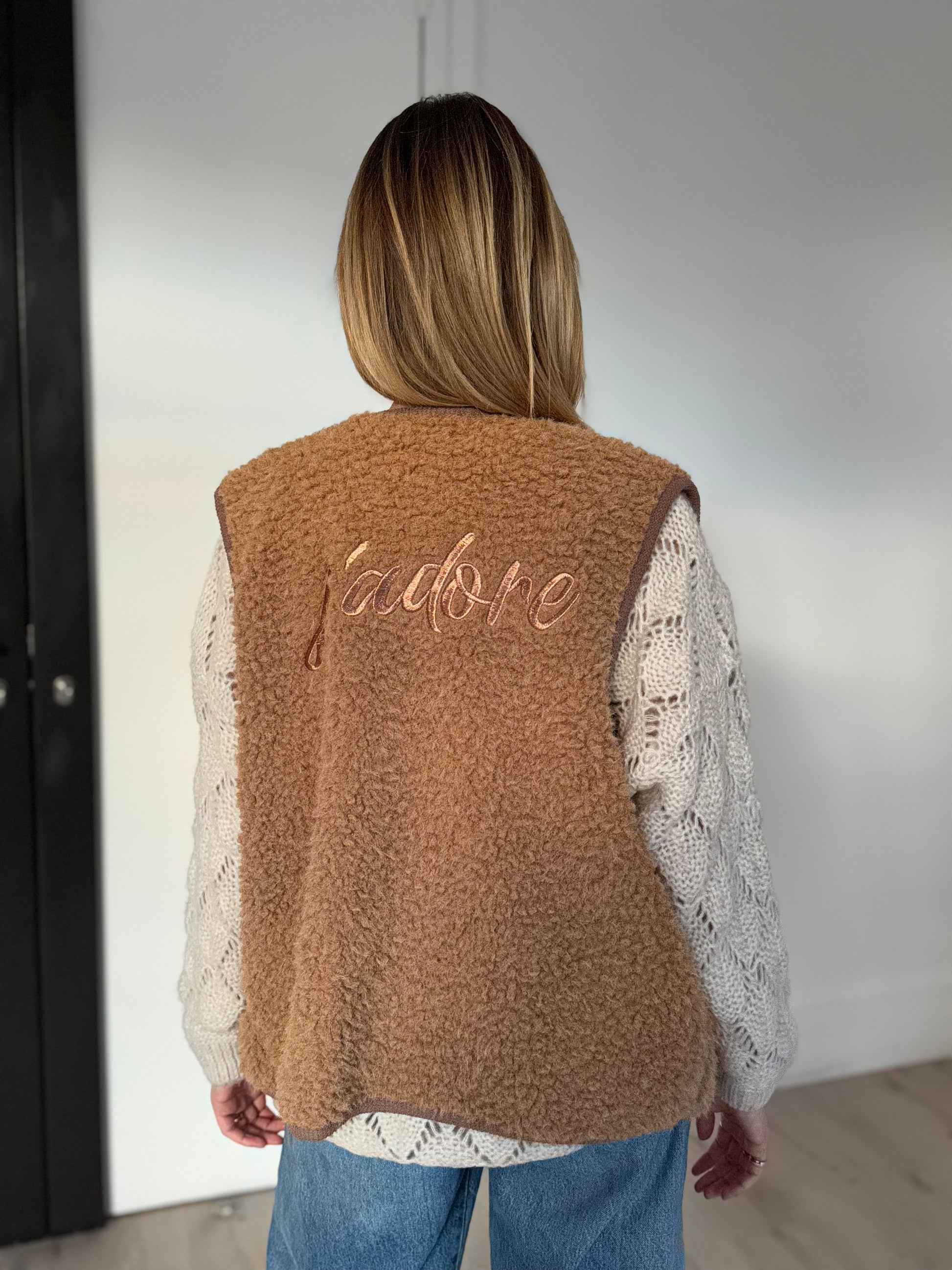 gilet "j'adore"