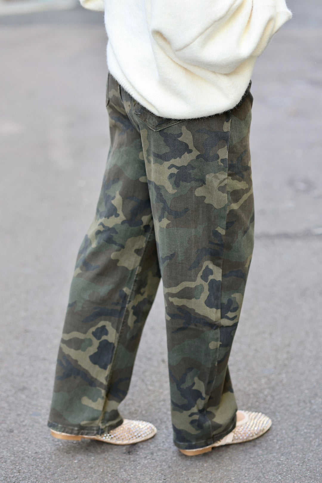 Jeans baggy militaire