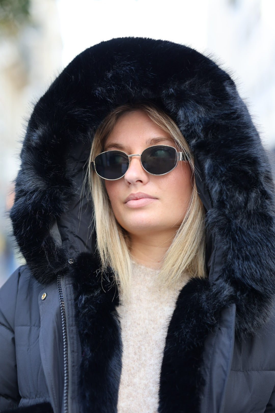 Parka noire « MAYA »