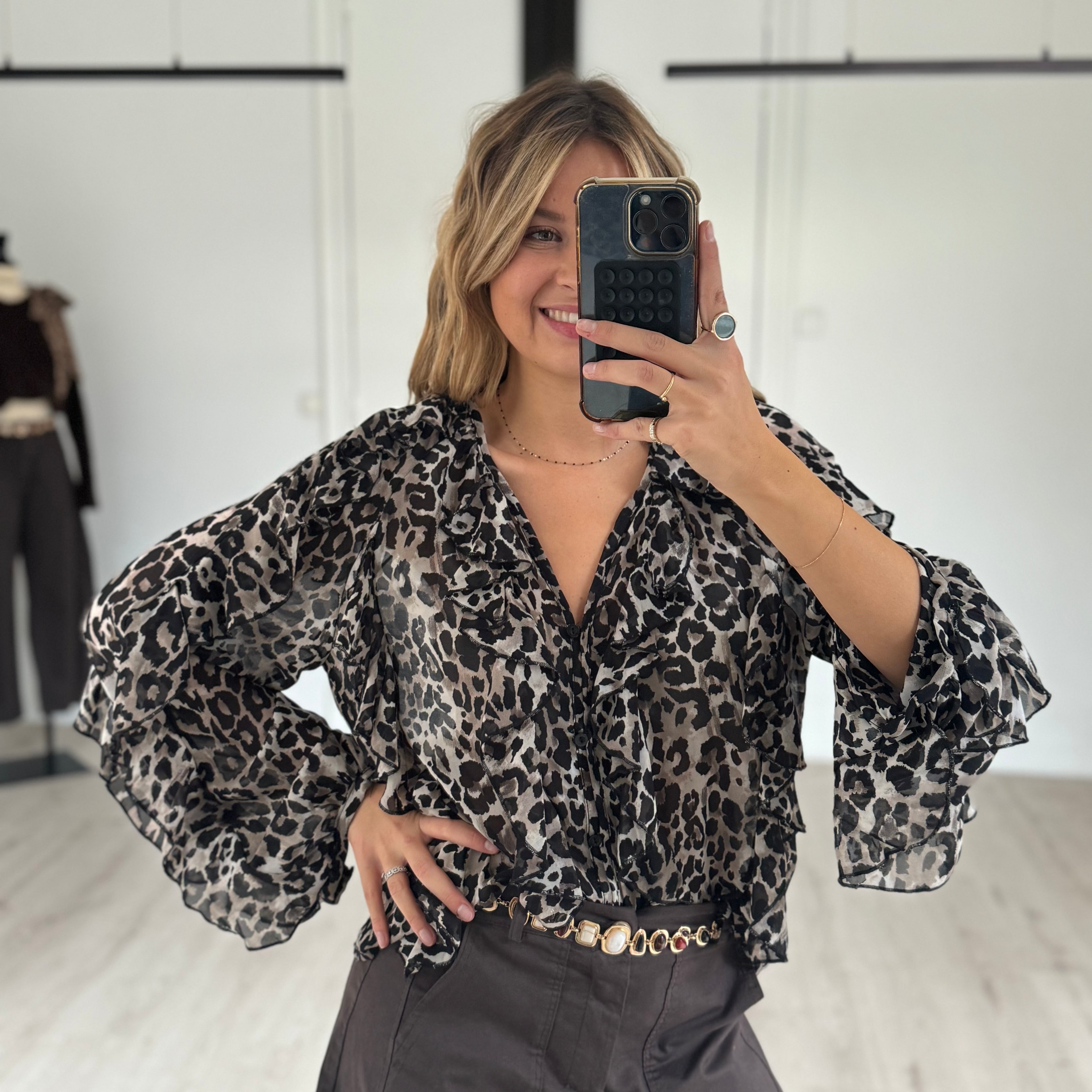 blouse "anna" léopard