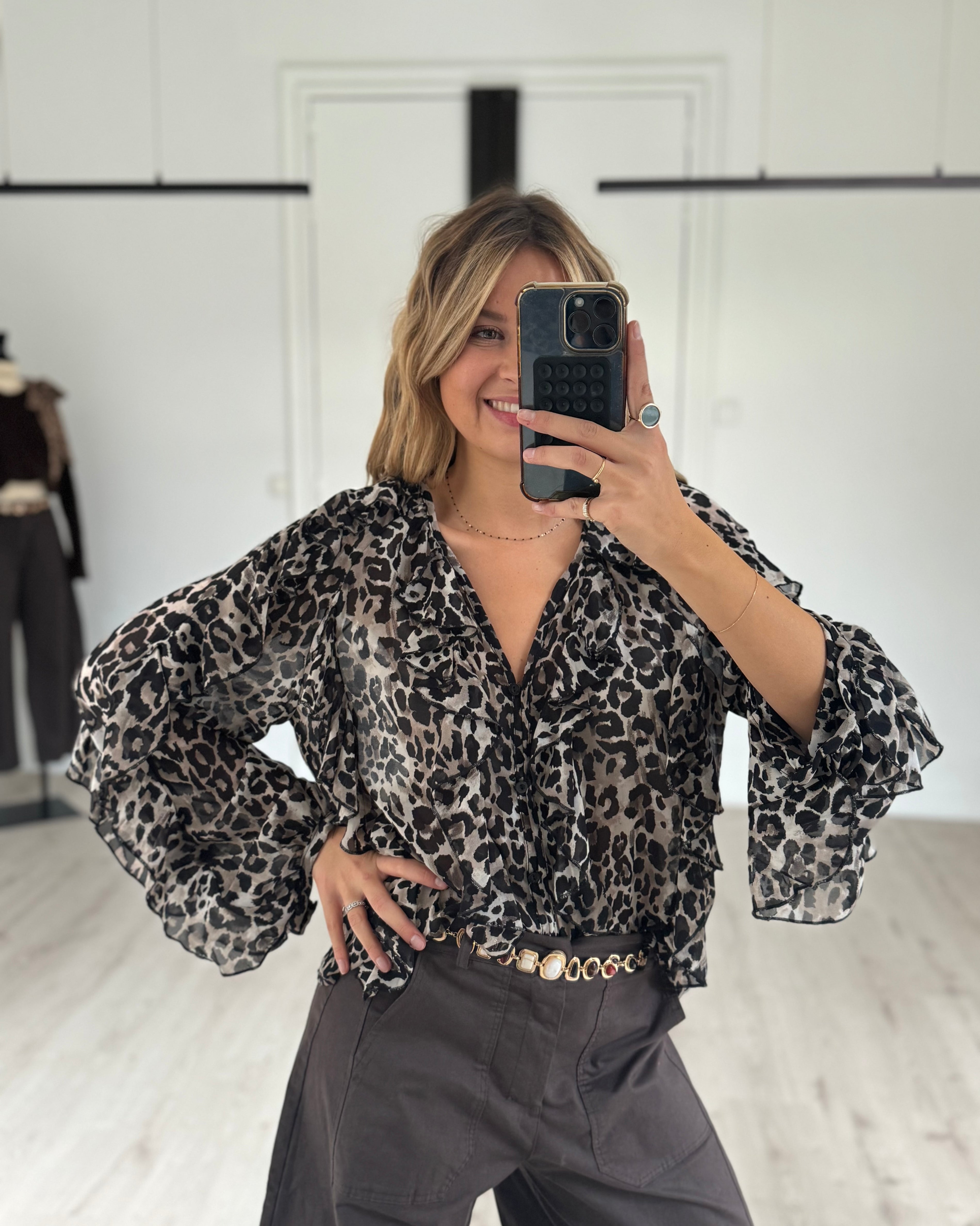 blouse "anna" léopard