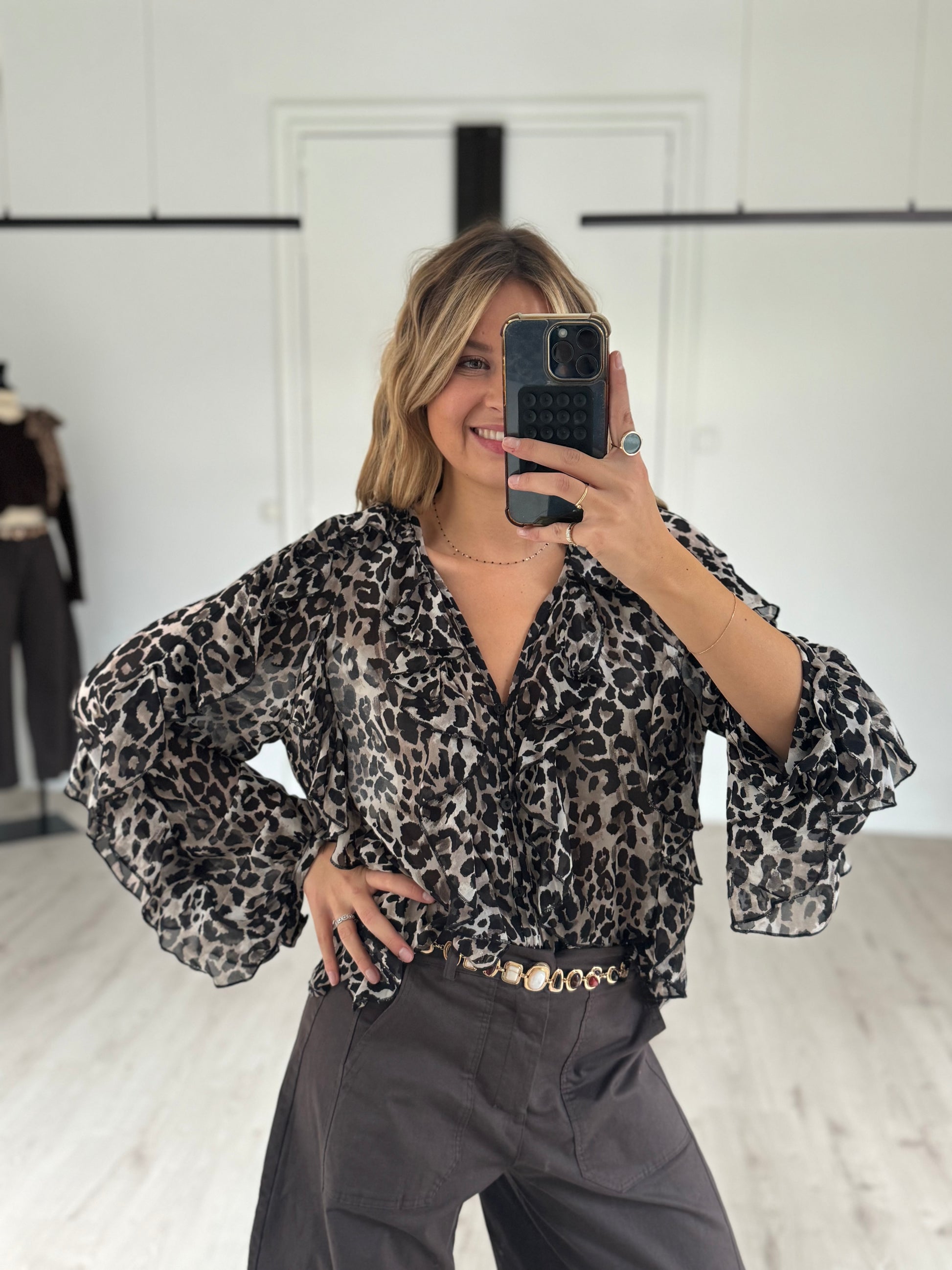 blouse "anna" léopard