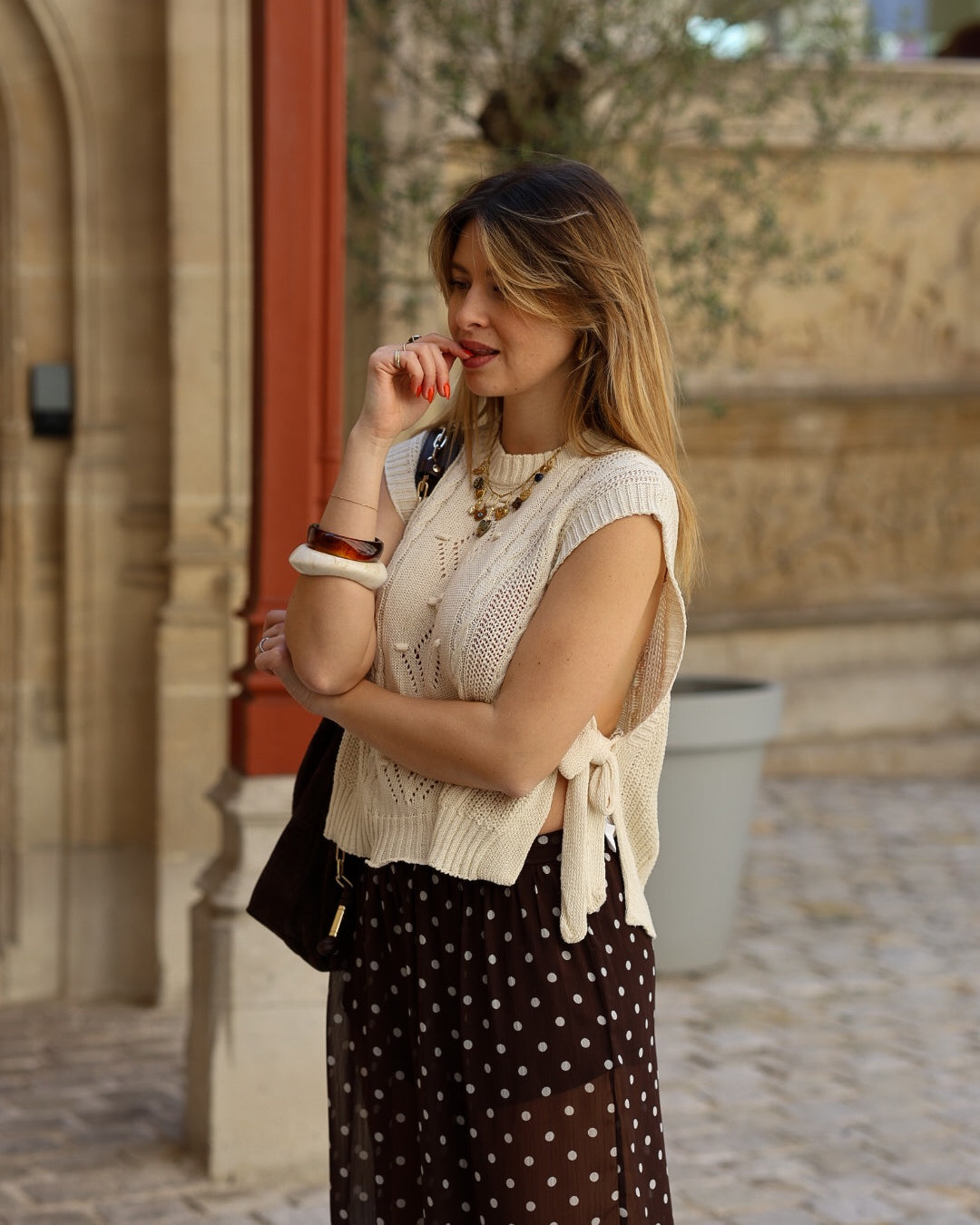 débardeur en maille