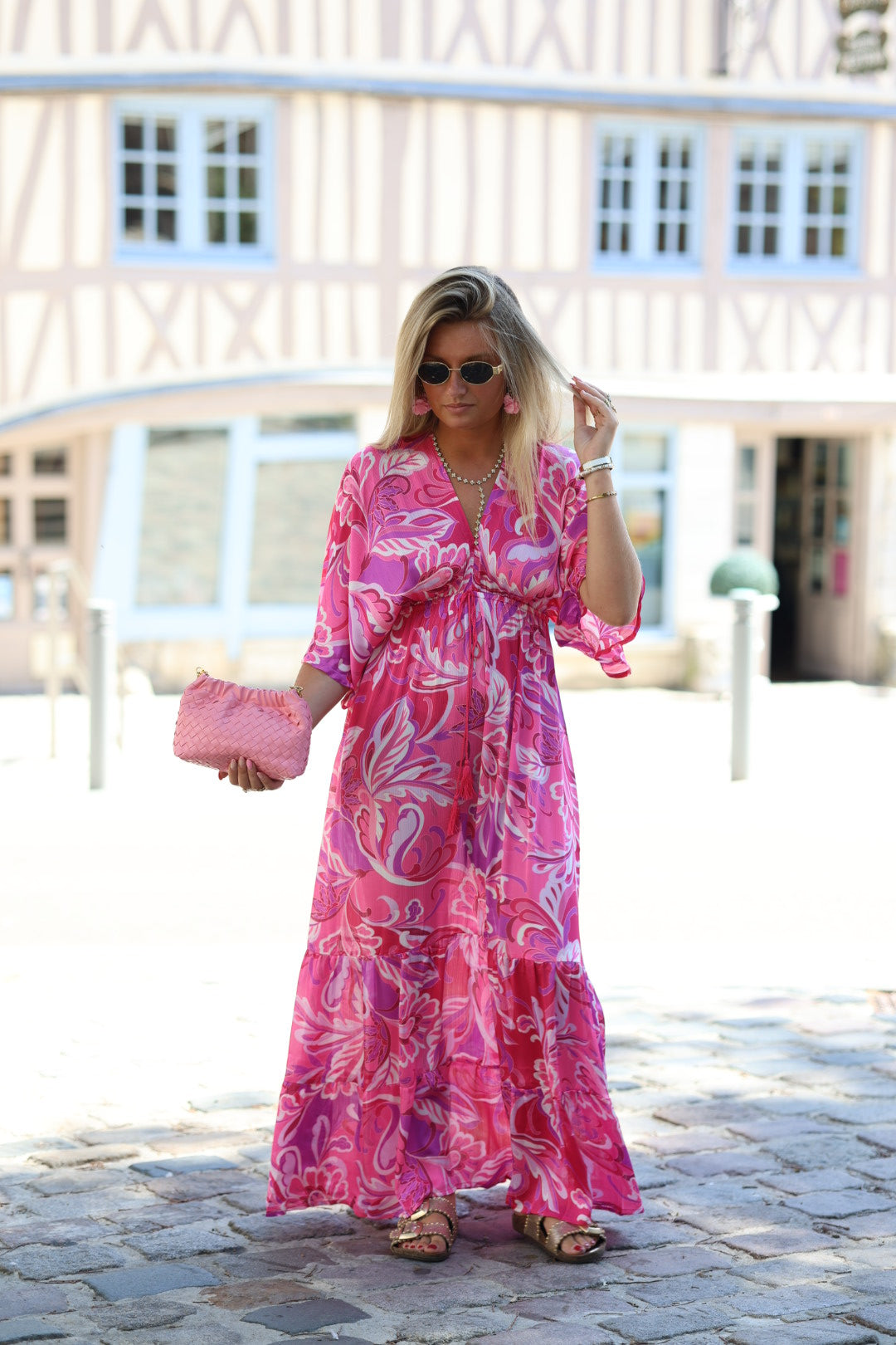 robe rose "millia"