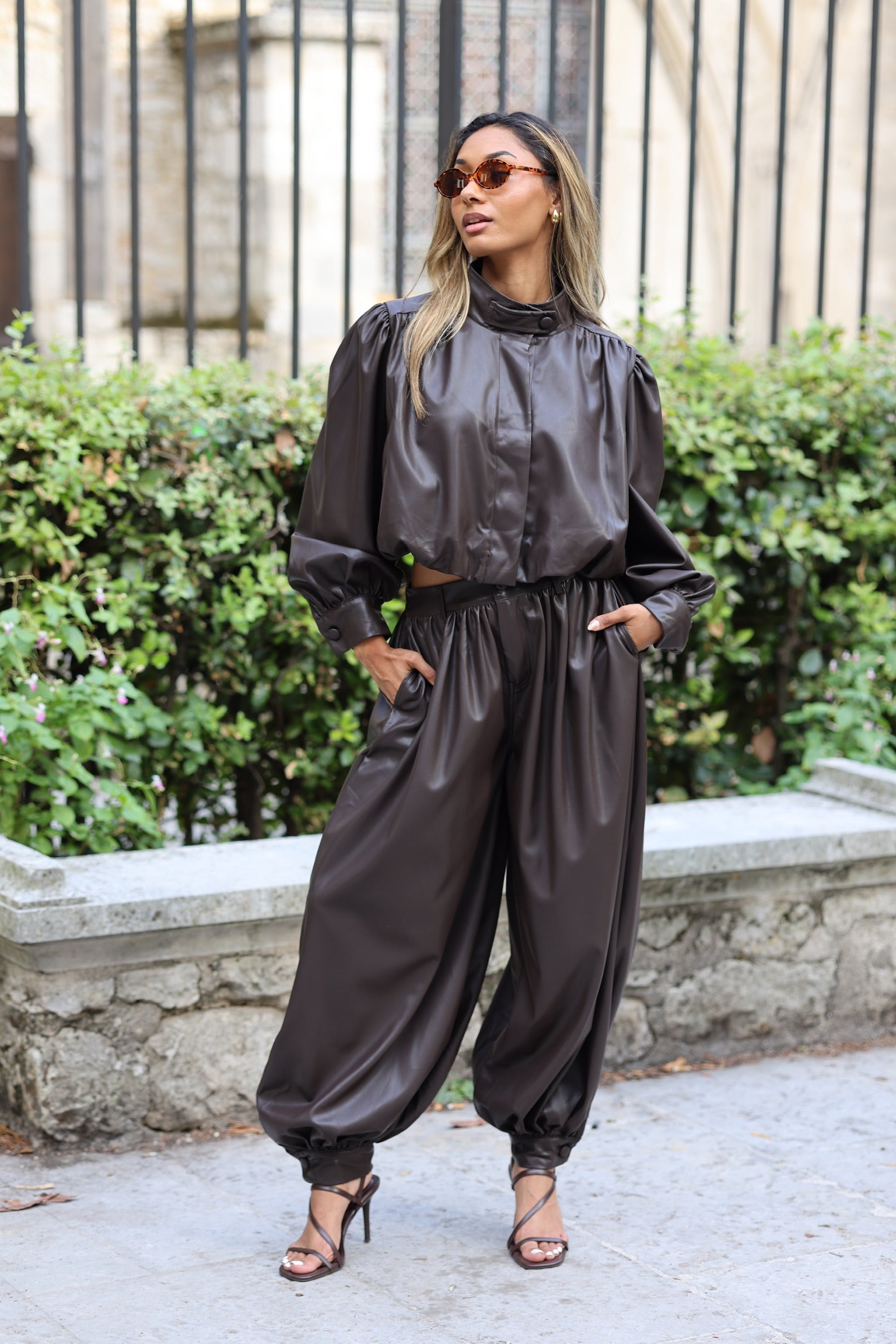 Pantalon ballon choco
