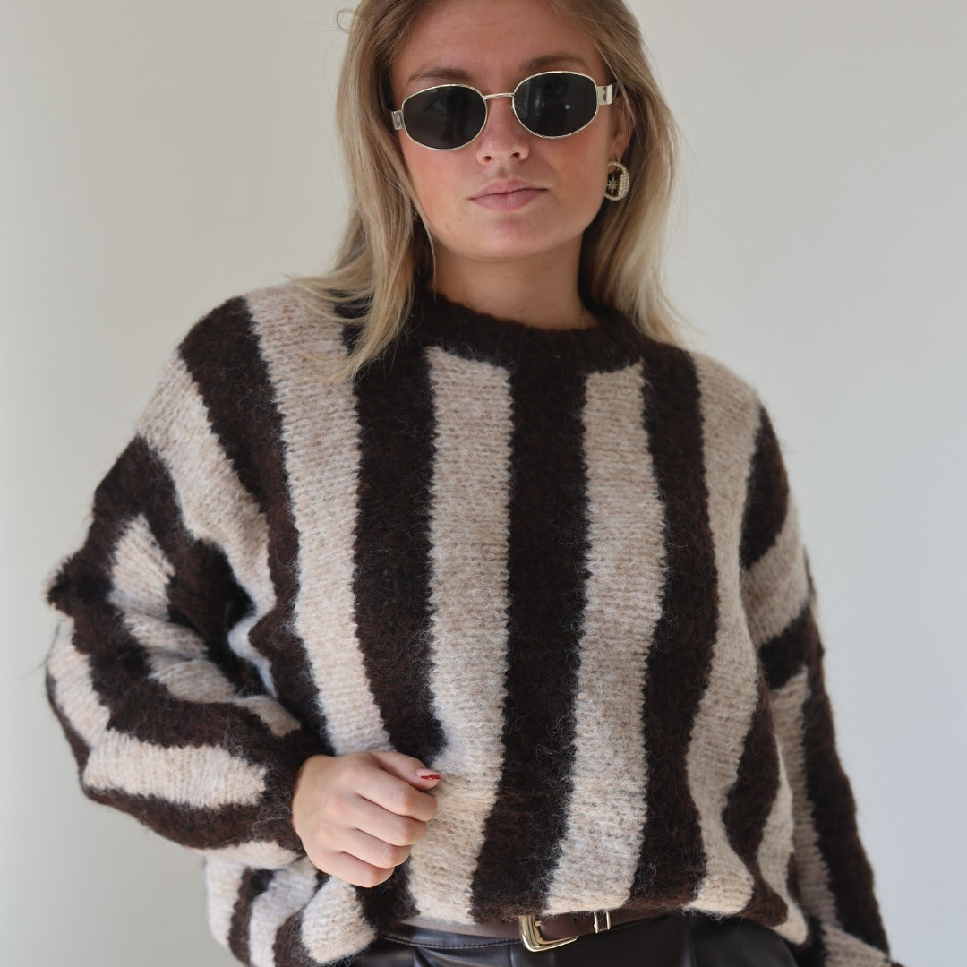 Pull rayé