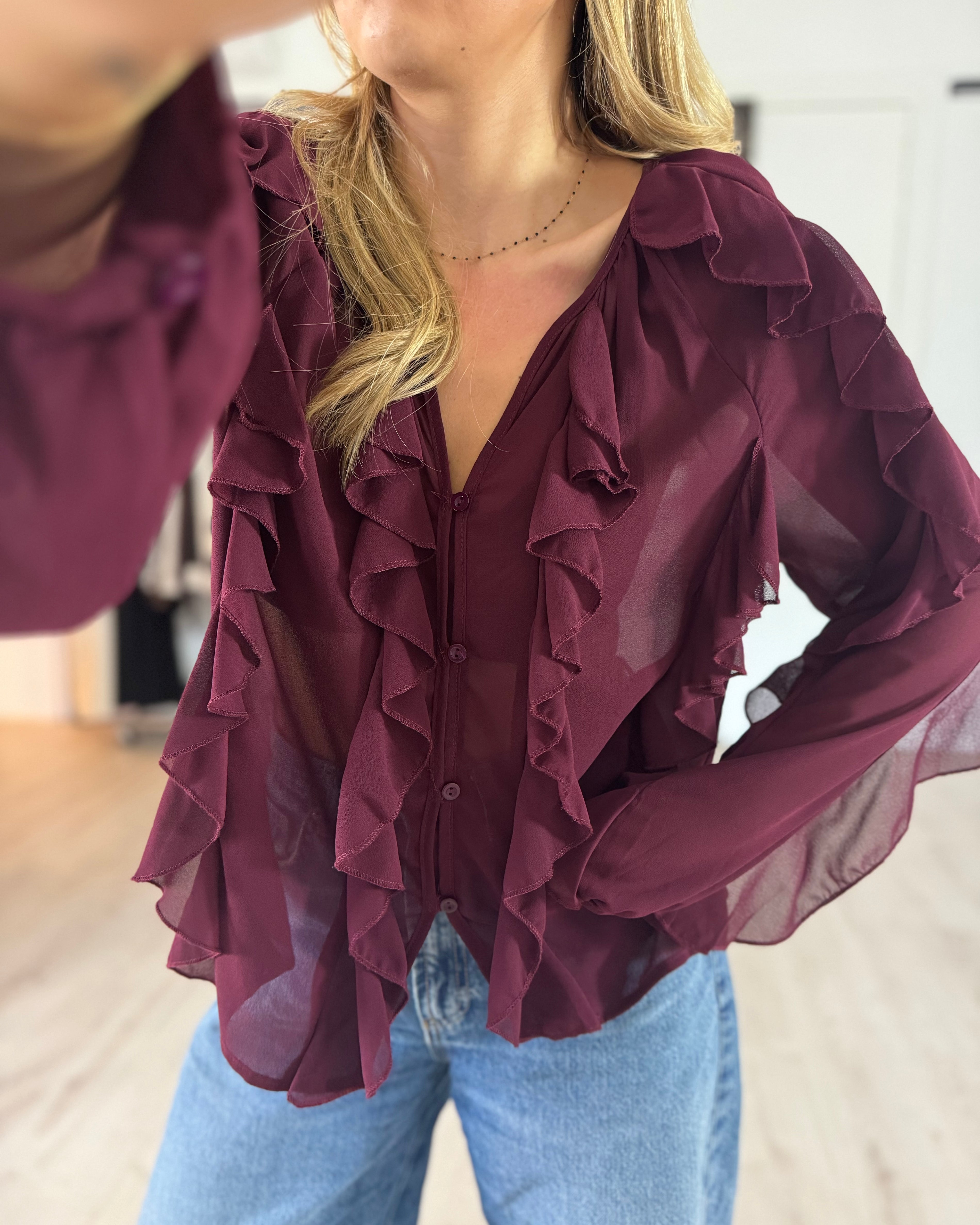 blouse "anna" bordeaux
