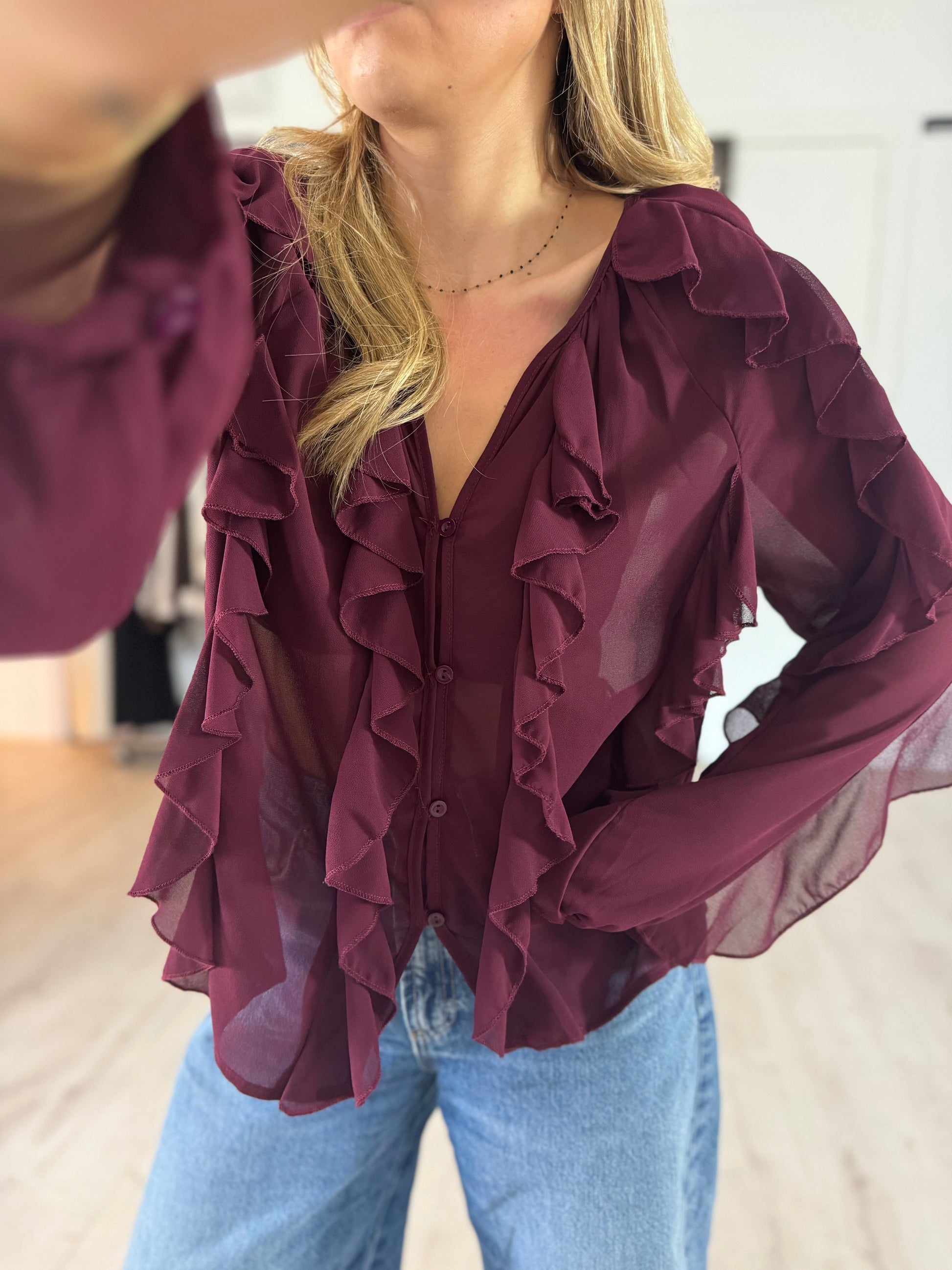 blouse "anna" bordeaux