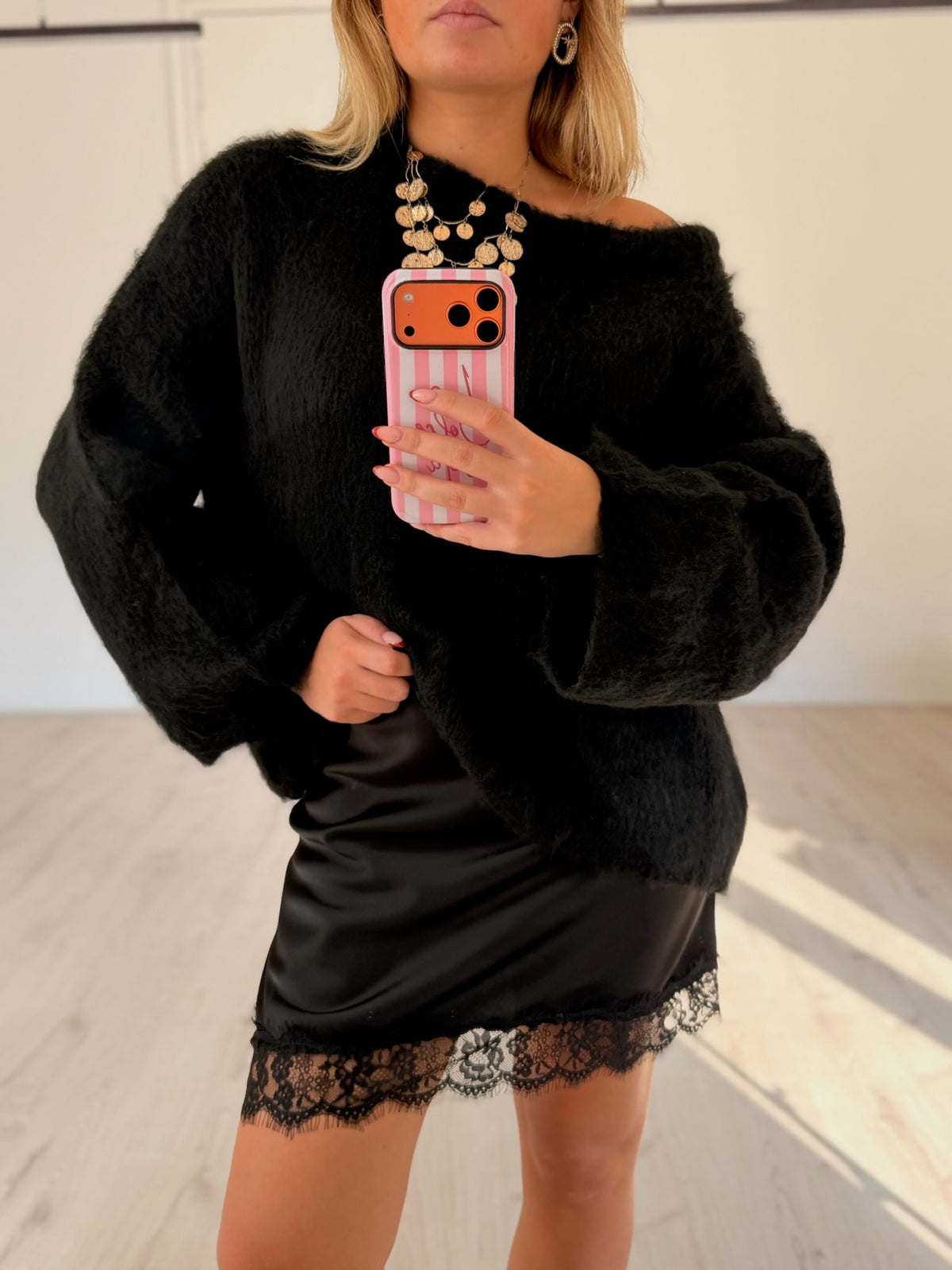 Jupe satinée "LILI"