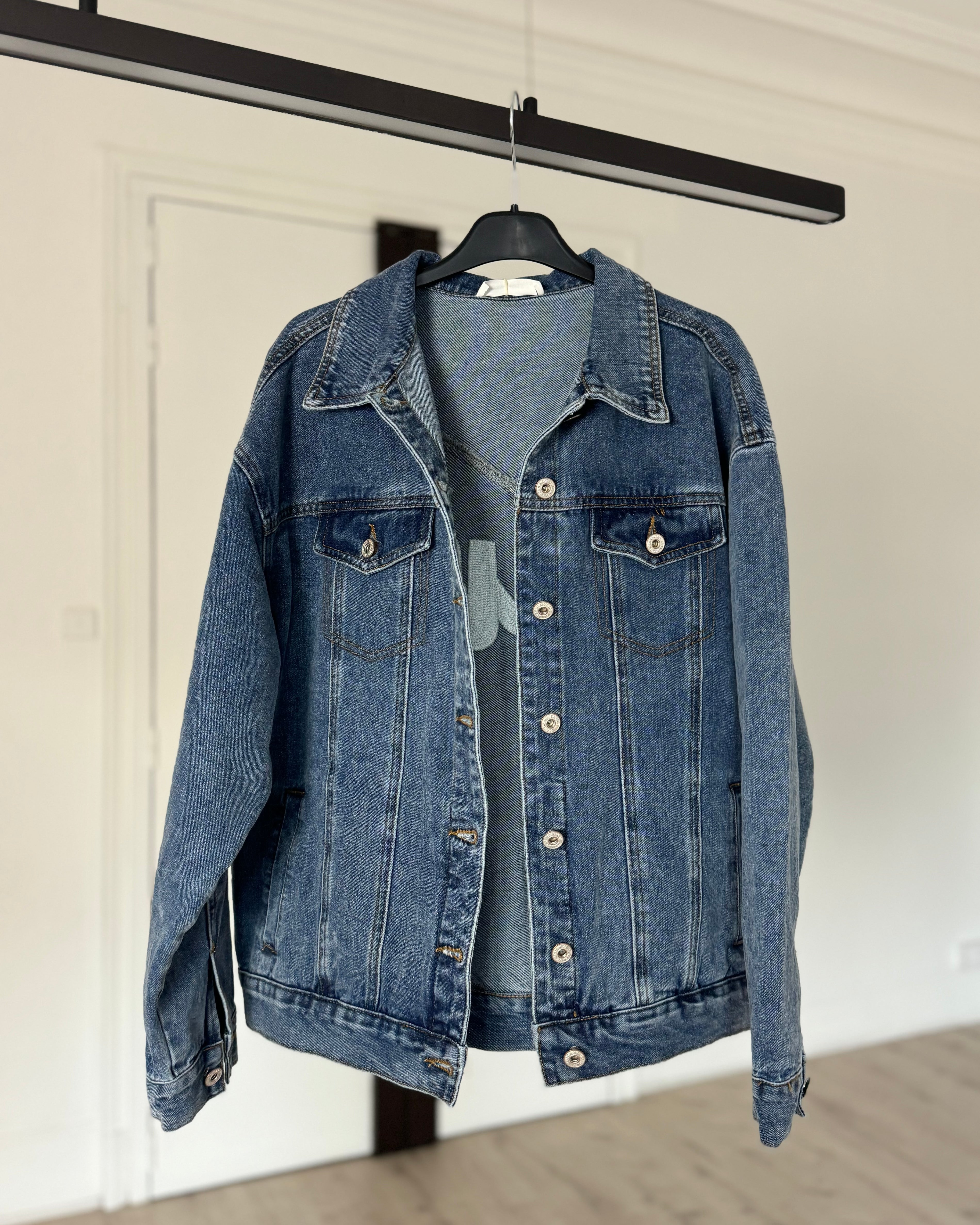 Veste en jeans "love"