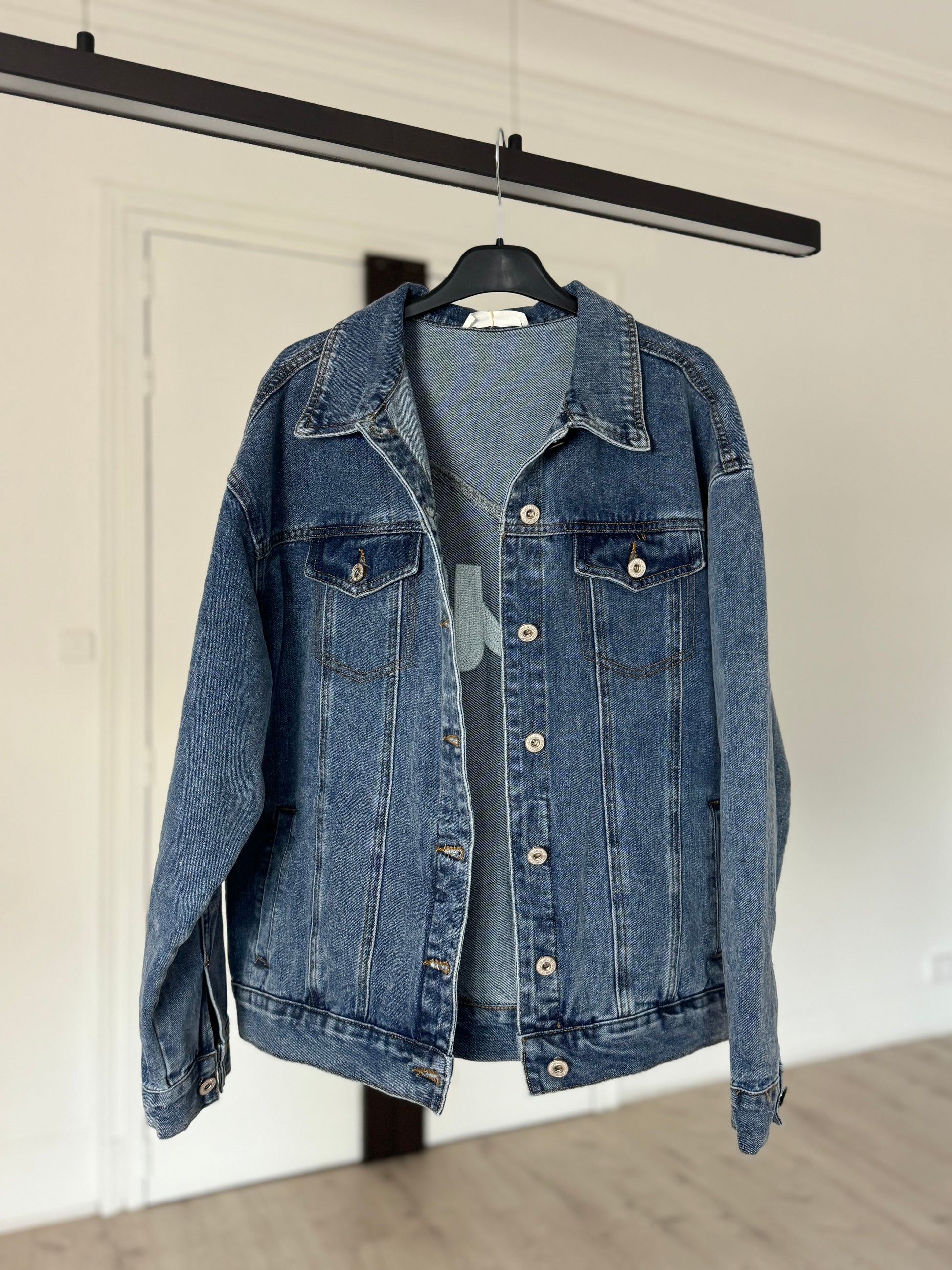Veste en jeans "love"