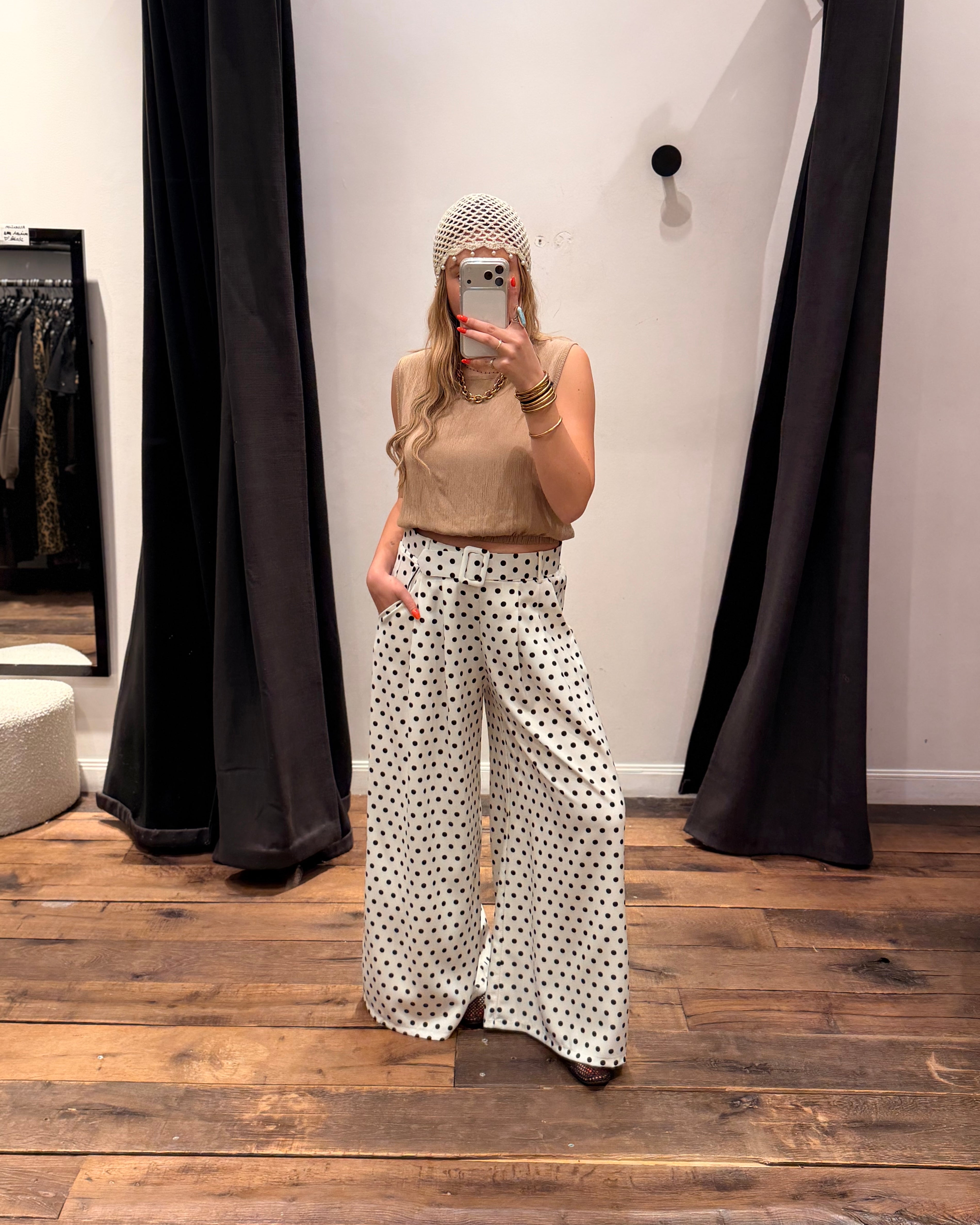 Pantalon de tailleur « PACO » à pois