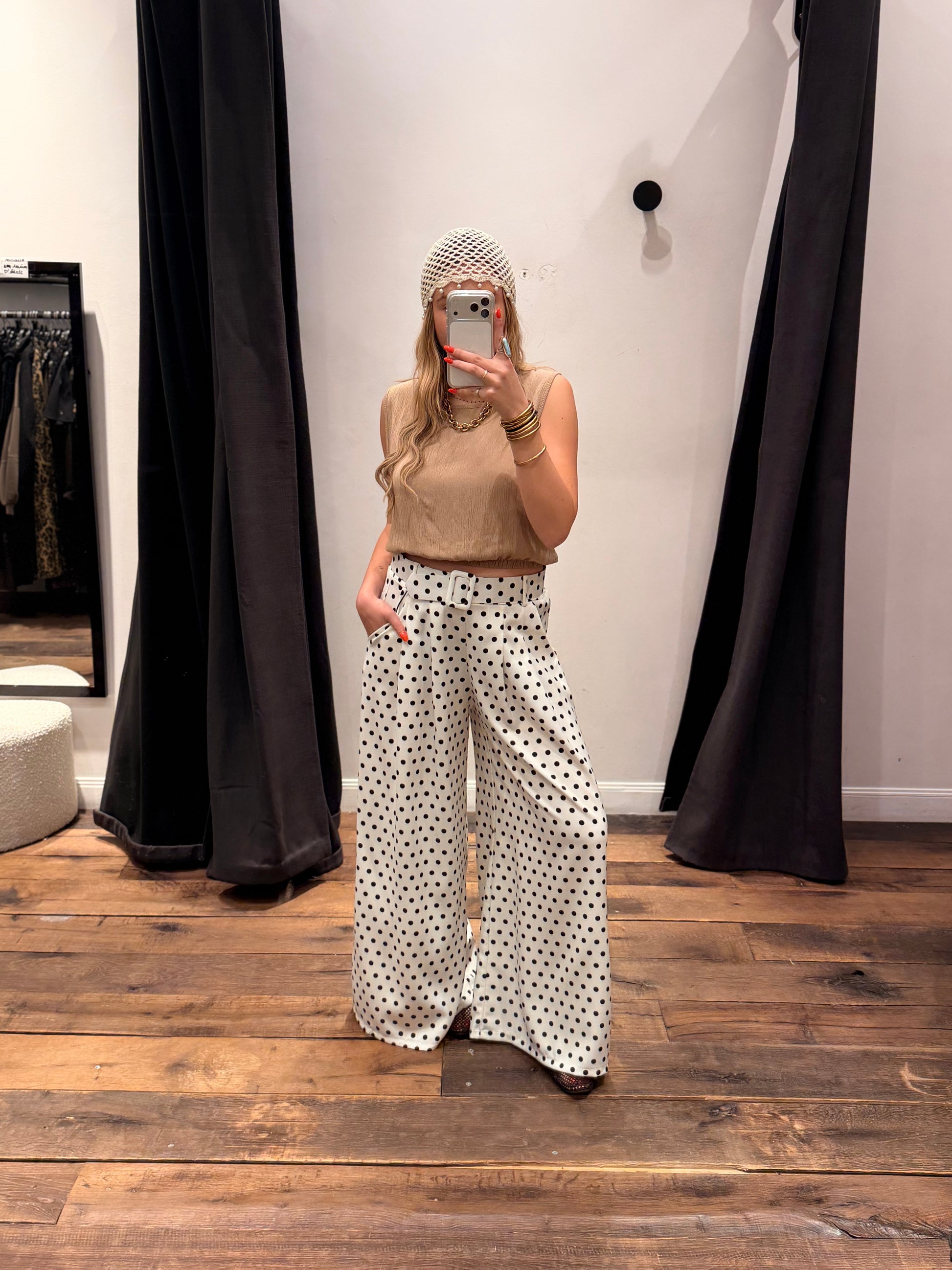Pantalon de tailleur « PACO » à pois