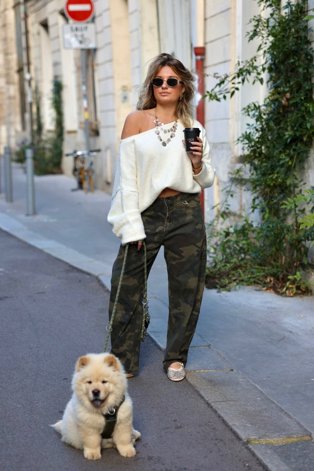 Jeans baggy militaire