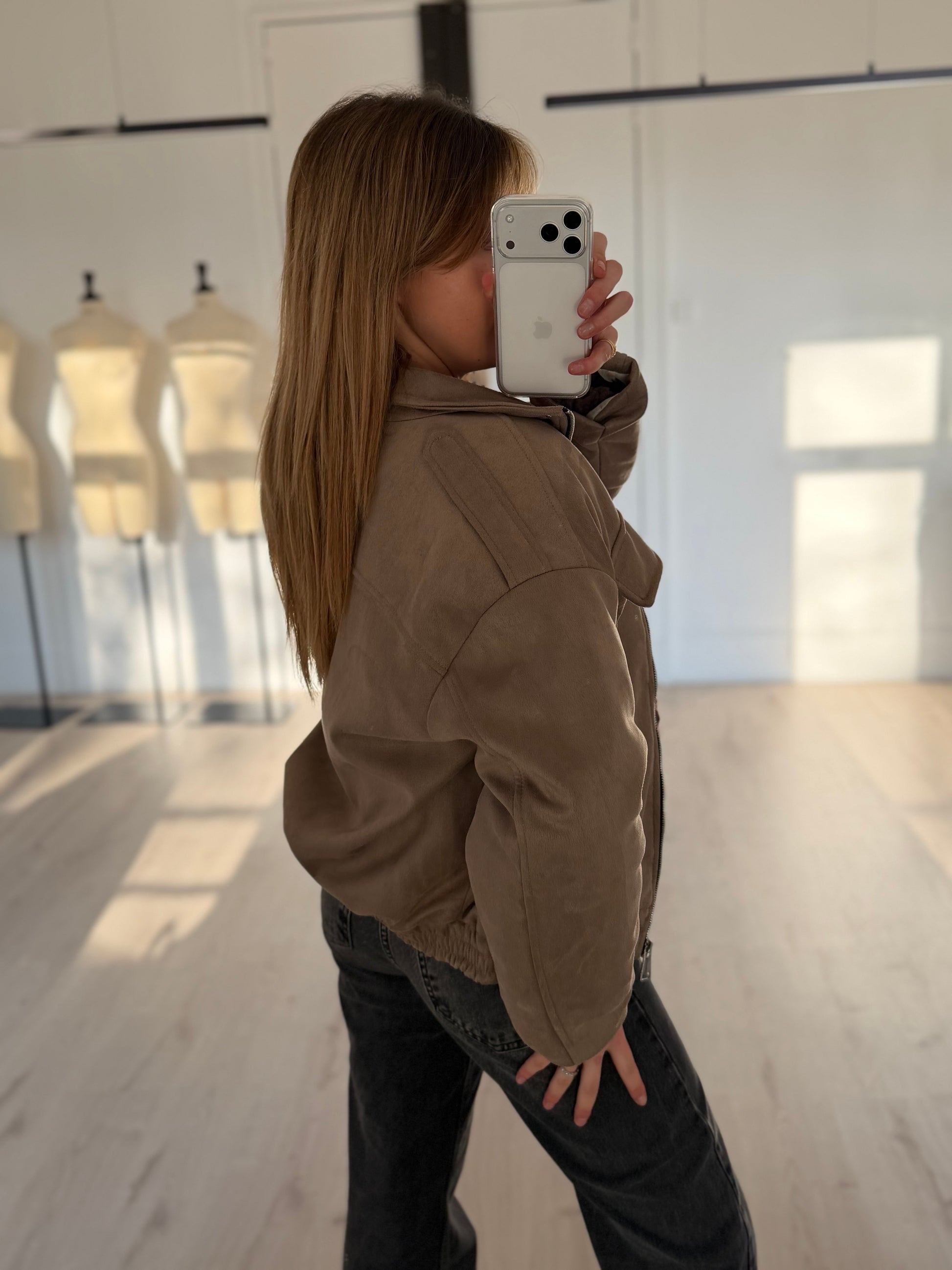 Veste en suédine