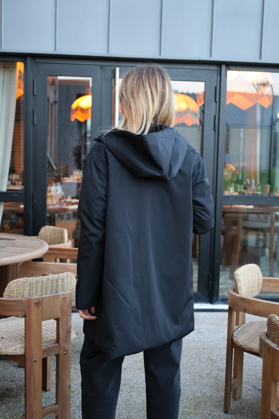 Parka longue réversible