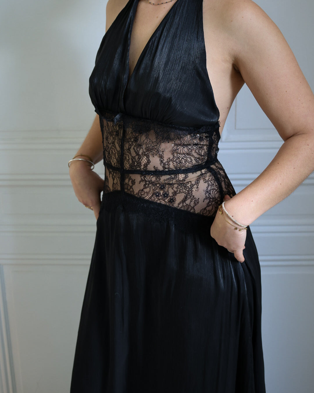 Robe longue dos nu