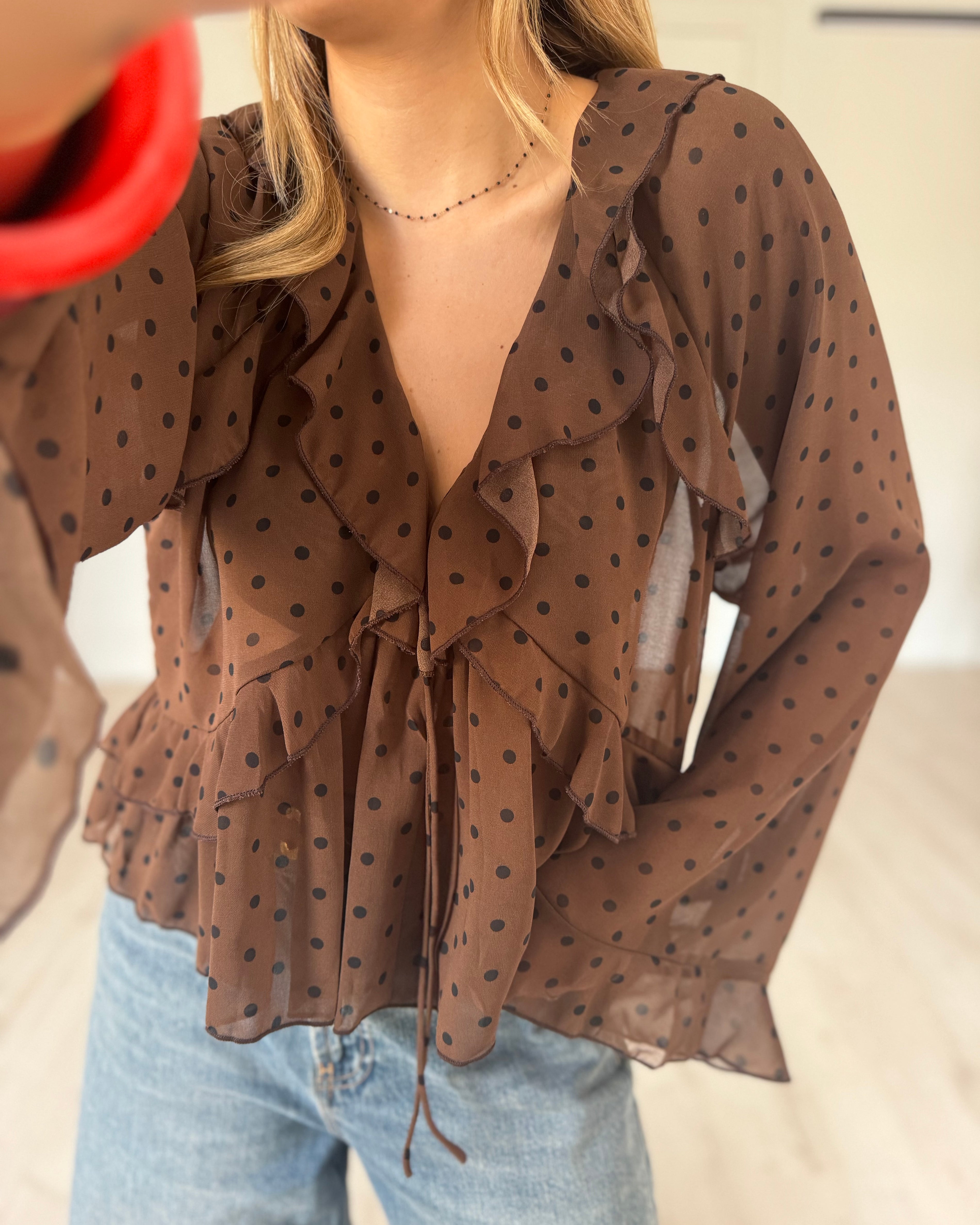 Blouse à pois "MIRA"