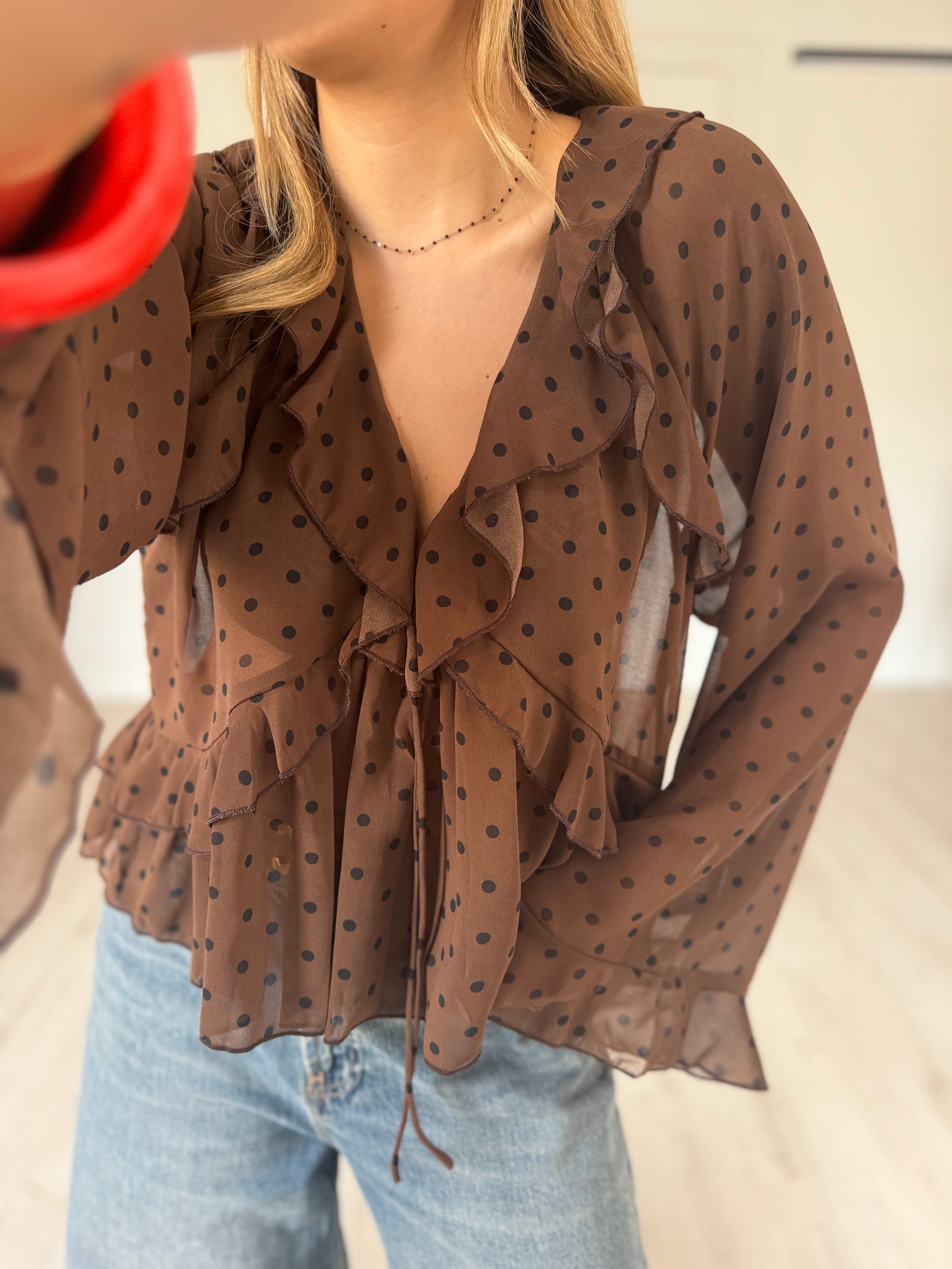 Blouse à pois "MIRA"