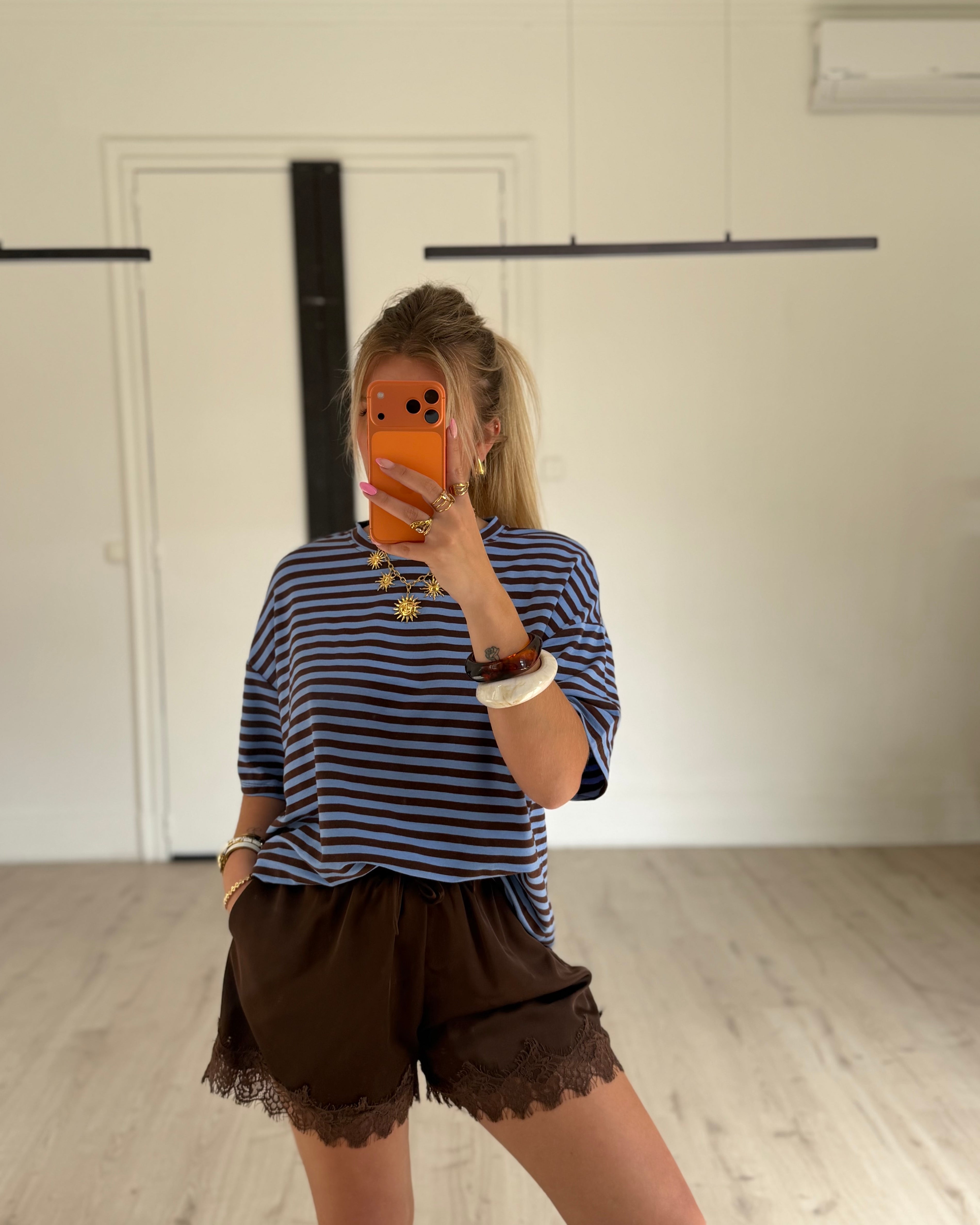 T-shirt marinière Bleu
