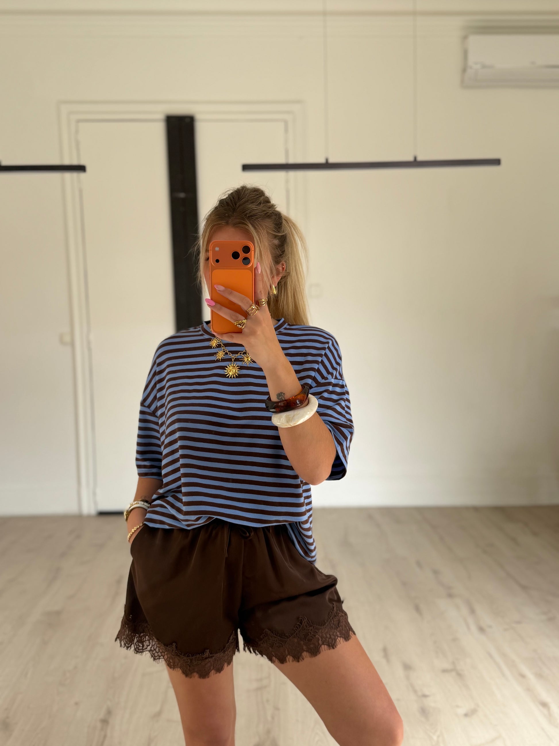T-shirt marinière Bleu