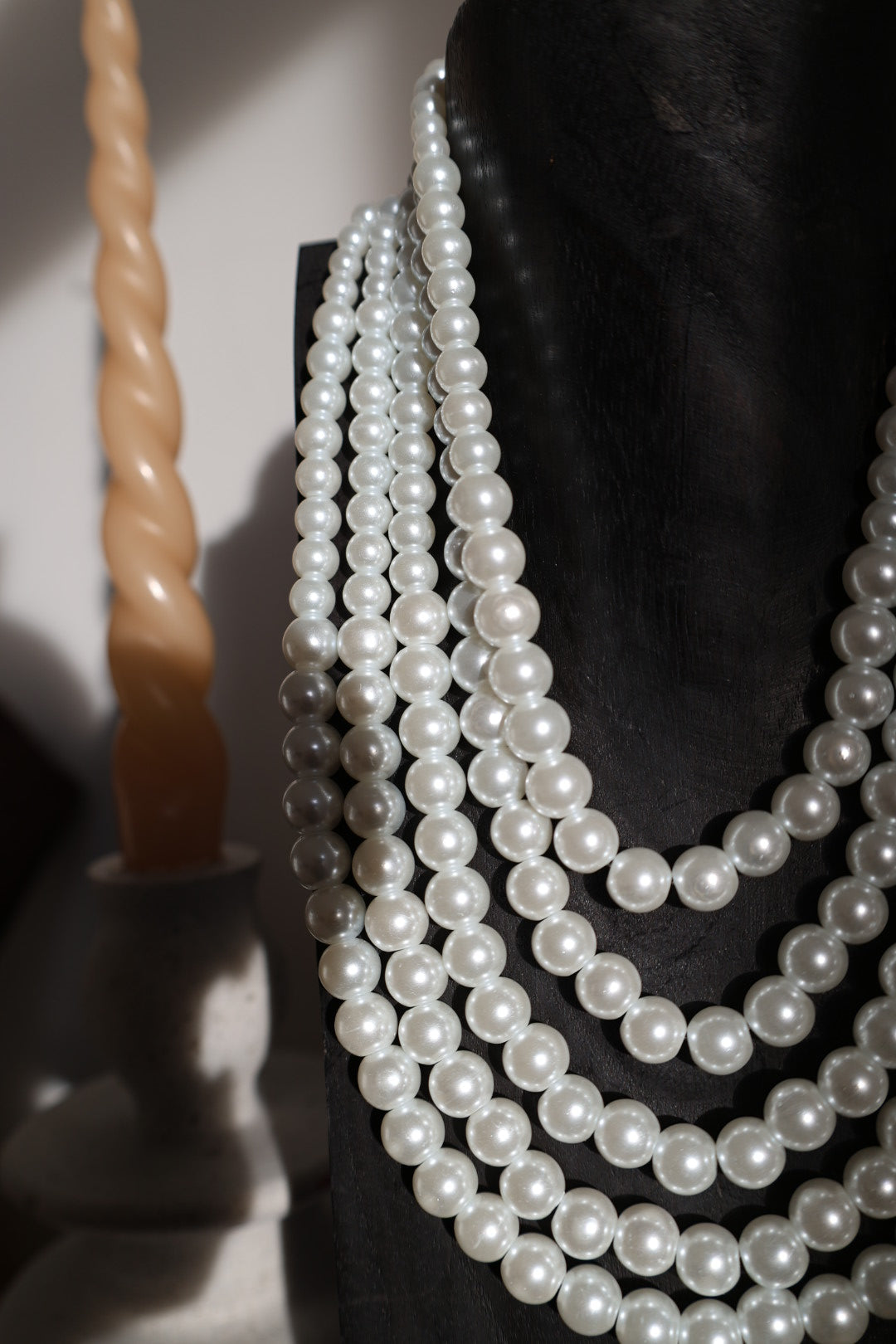 Collier de perles 5 rangs