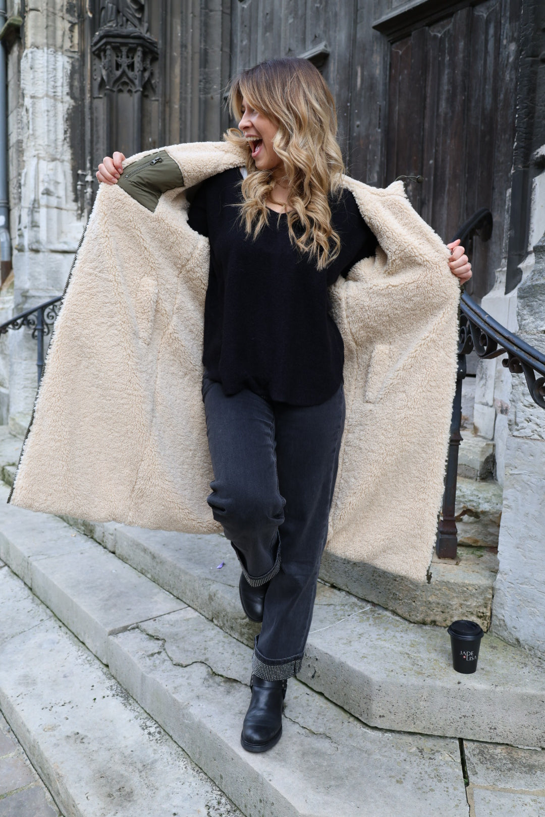 Doudoune réversible kaki