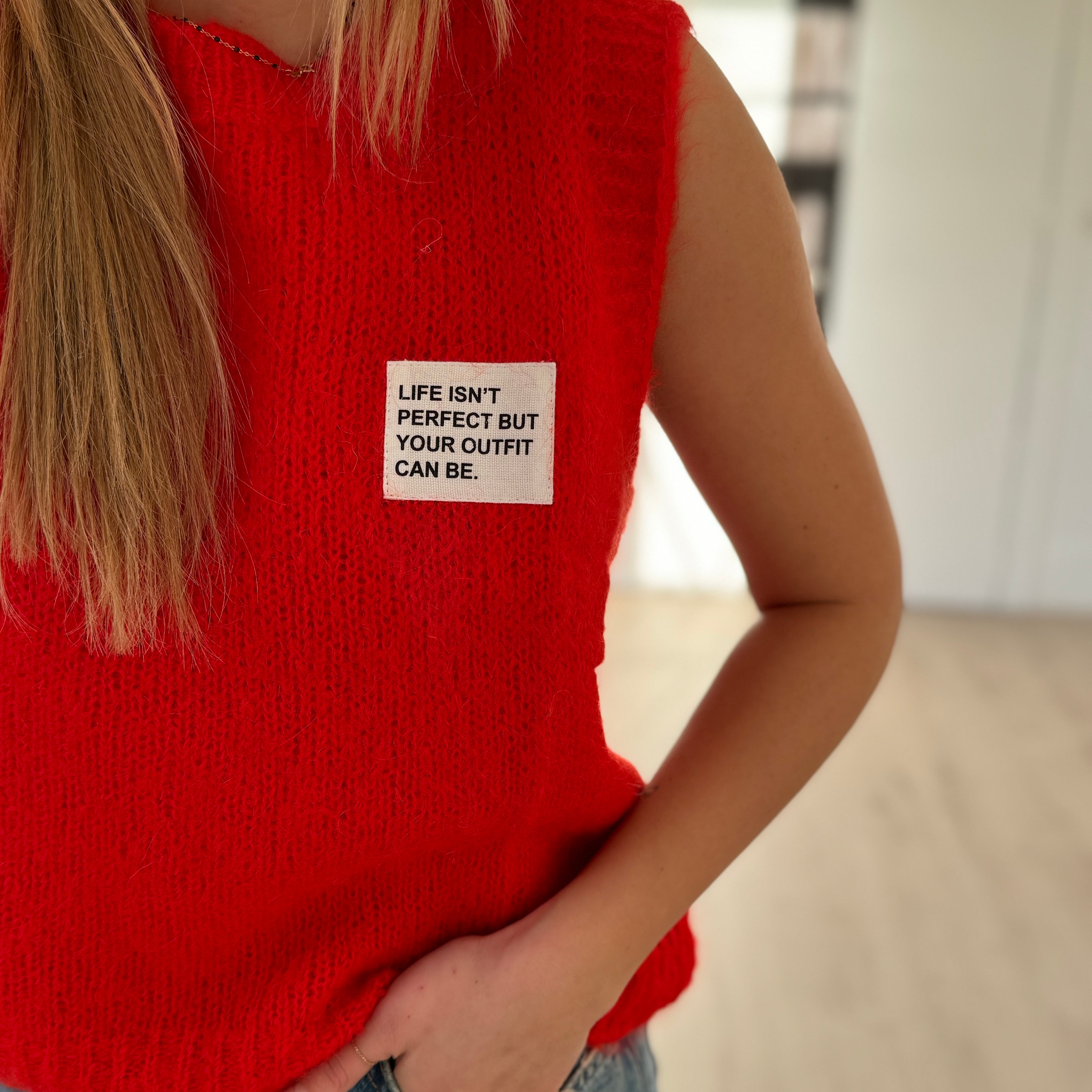 pull sans manches "outfit"