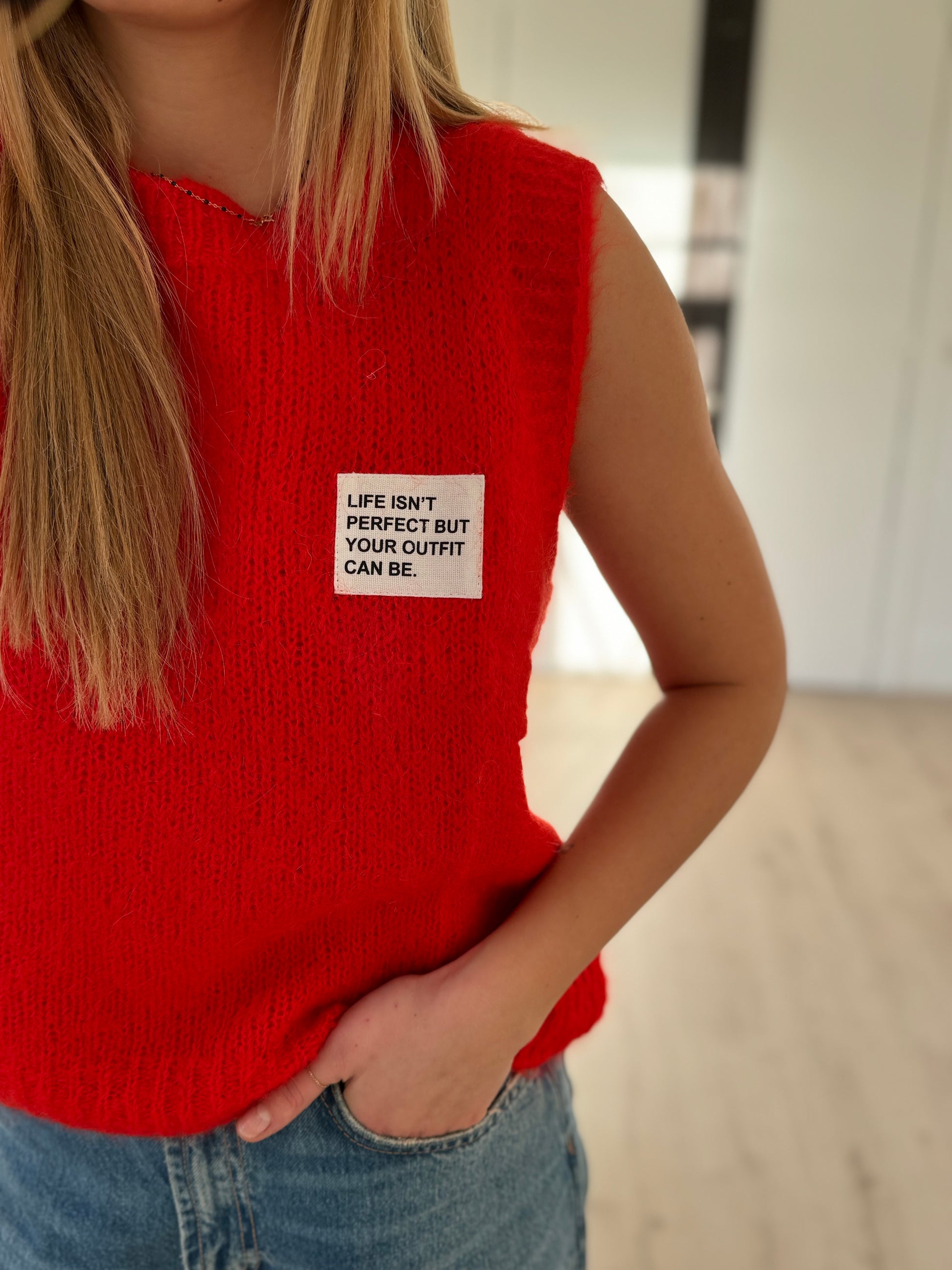 pull sans manches "outfit"