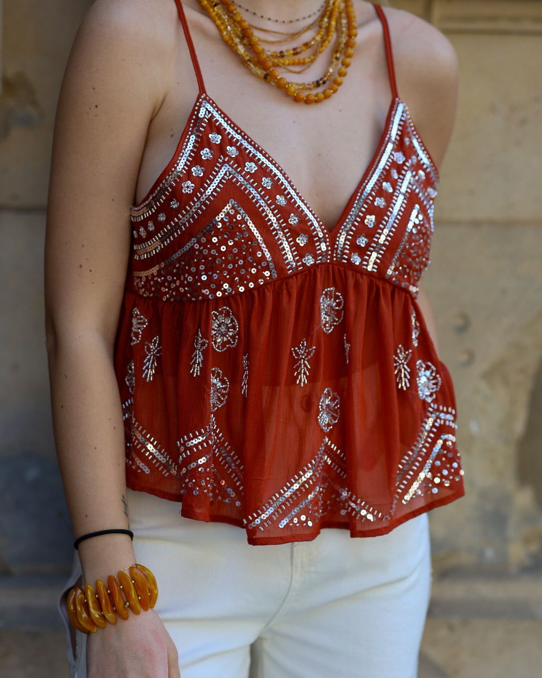collier multirang en perles