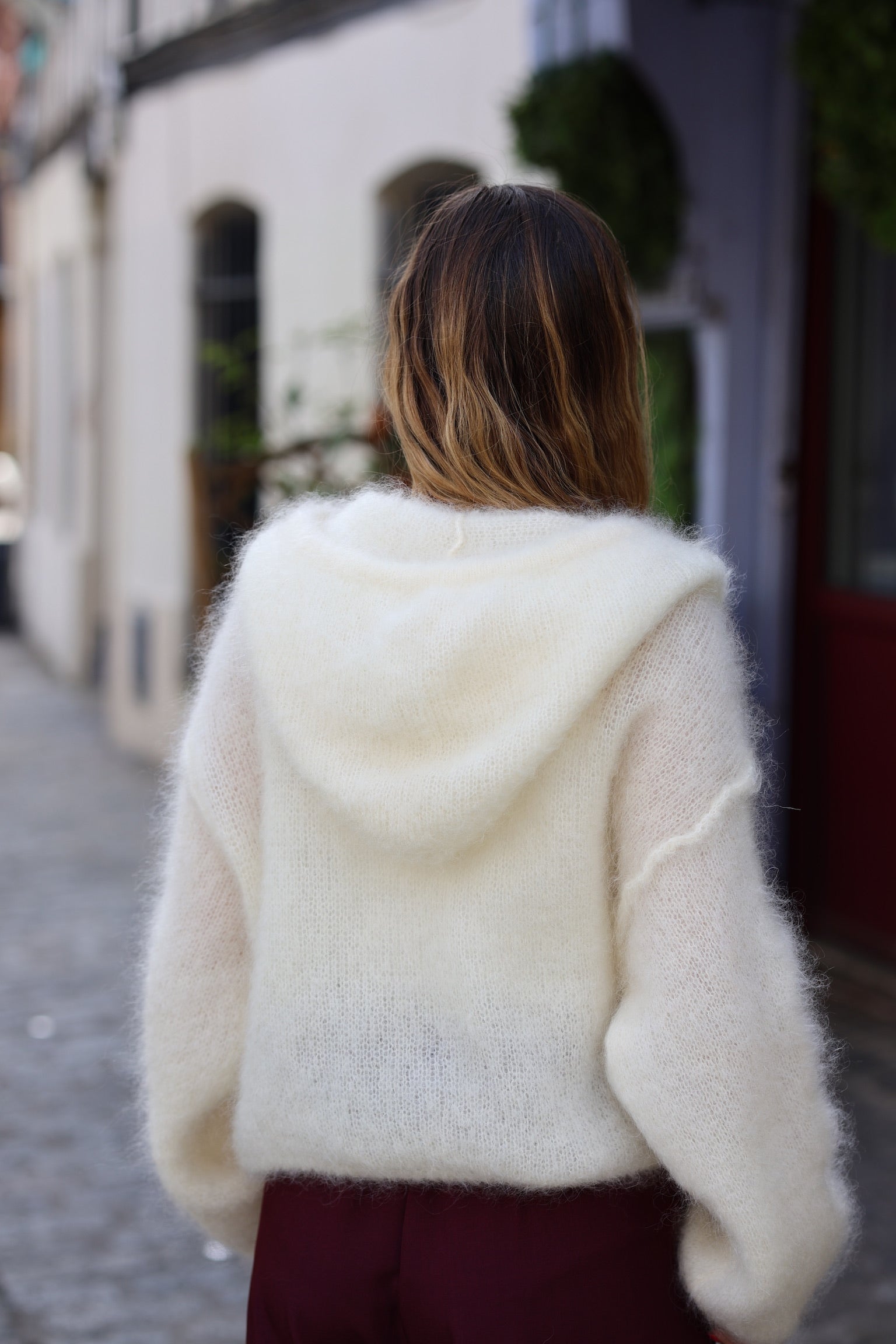 Gilet à capuches "MOHAIR"