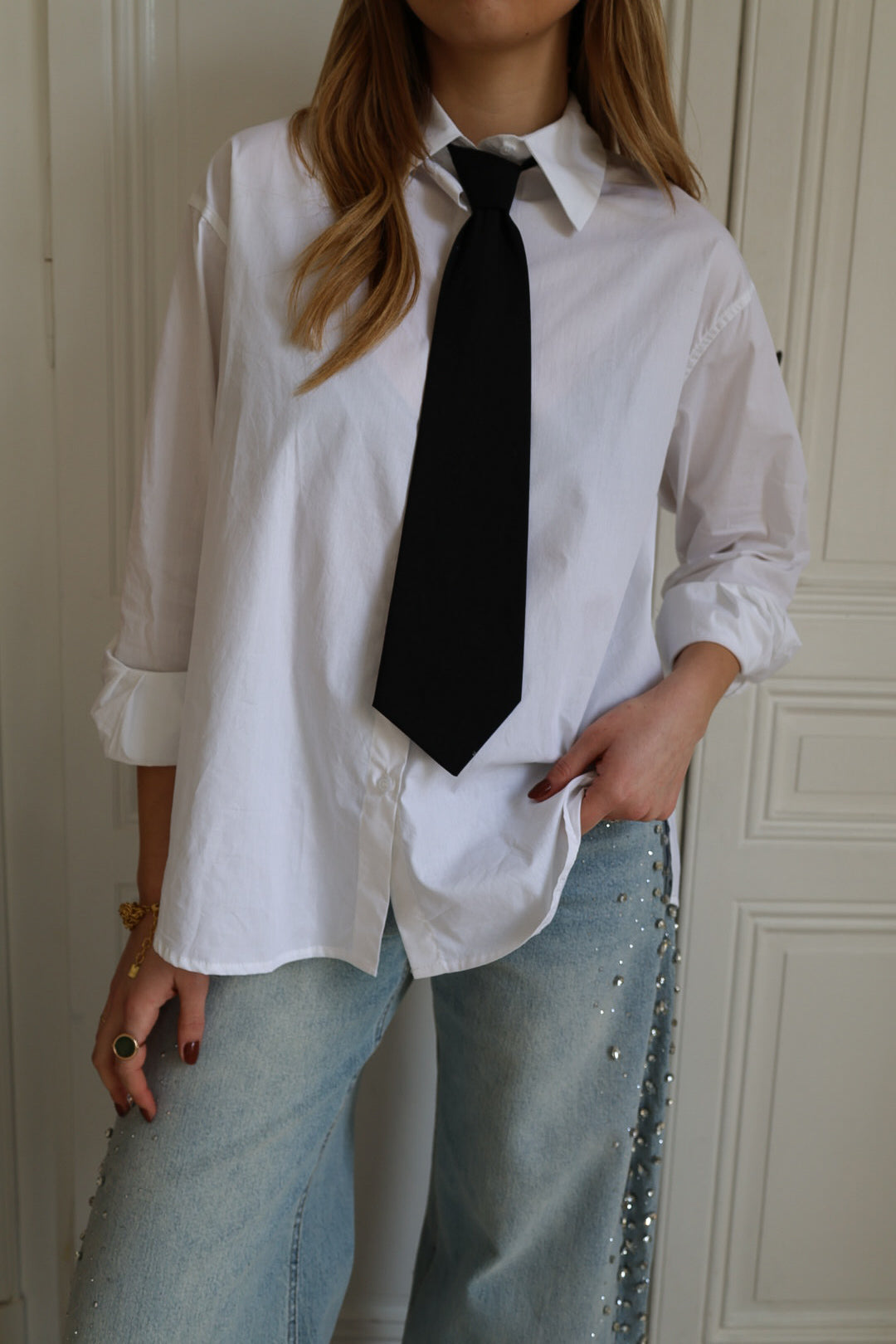 chemise cravate