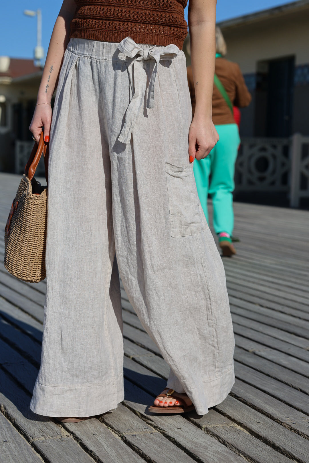 pantalon en lin "léonie"