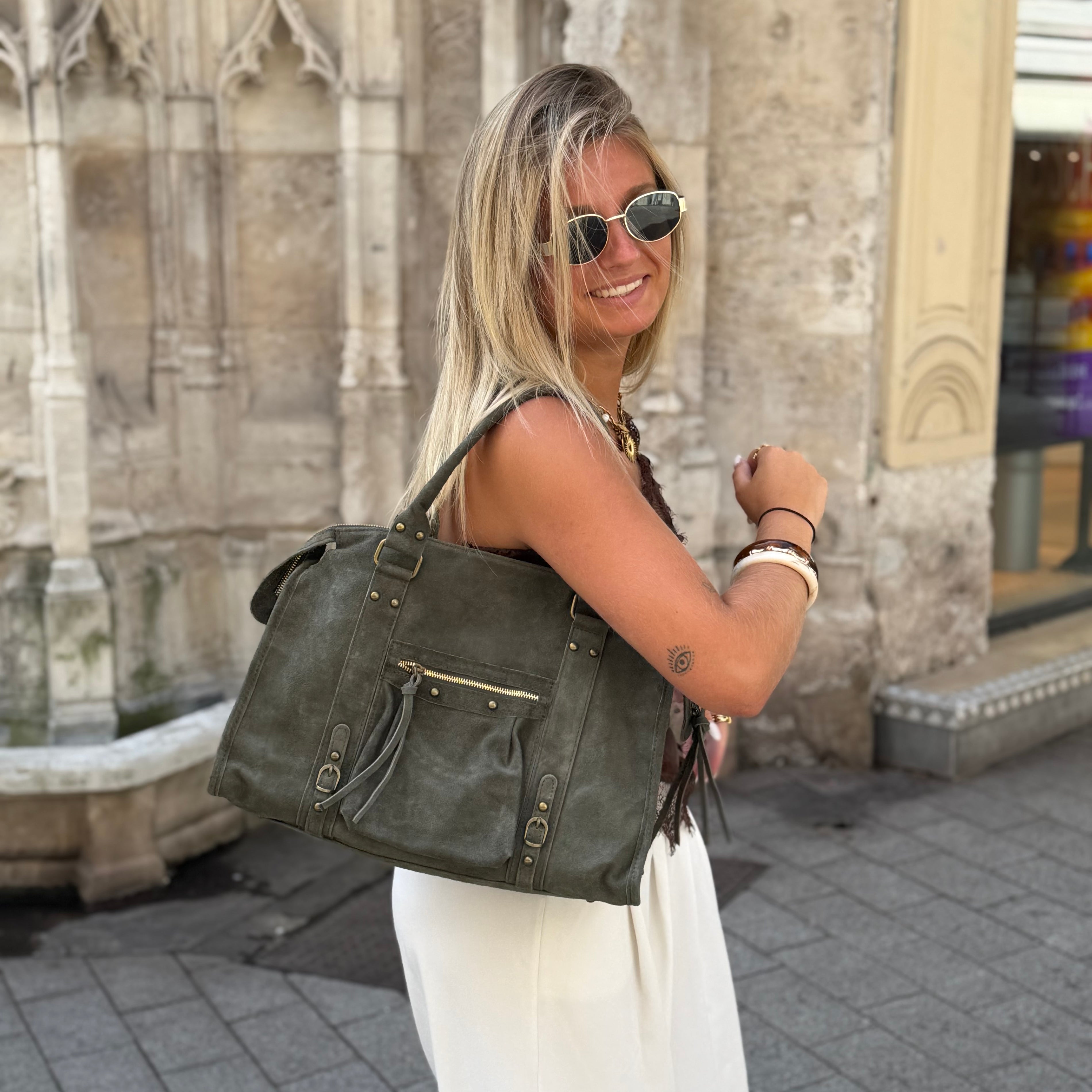 Grand sac MIA kaki daim