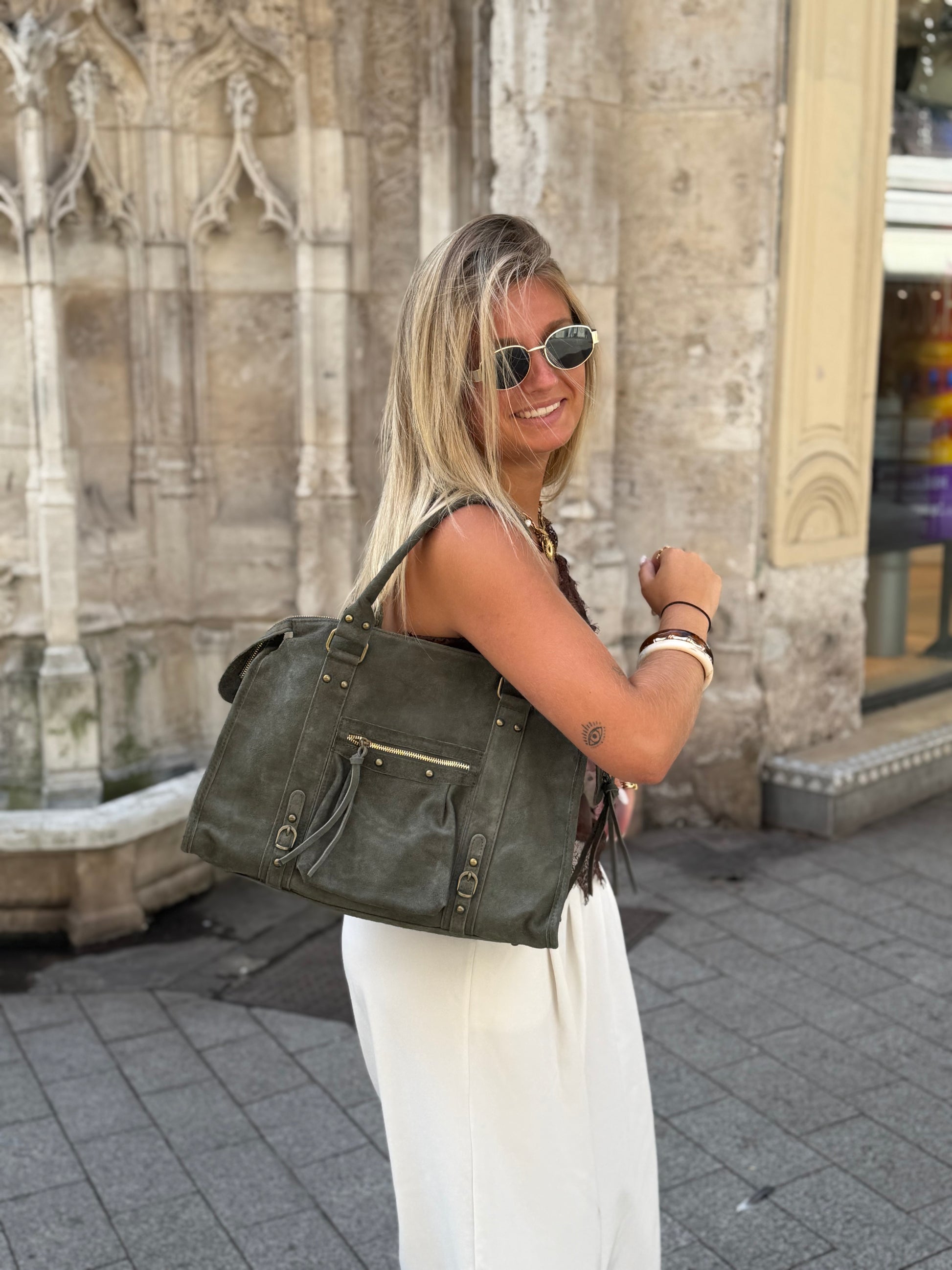 Grand sac MIA kaki daim