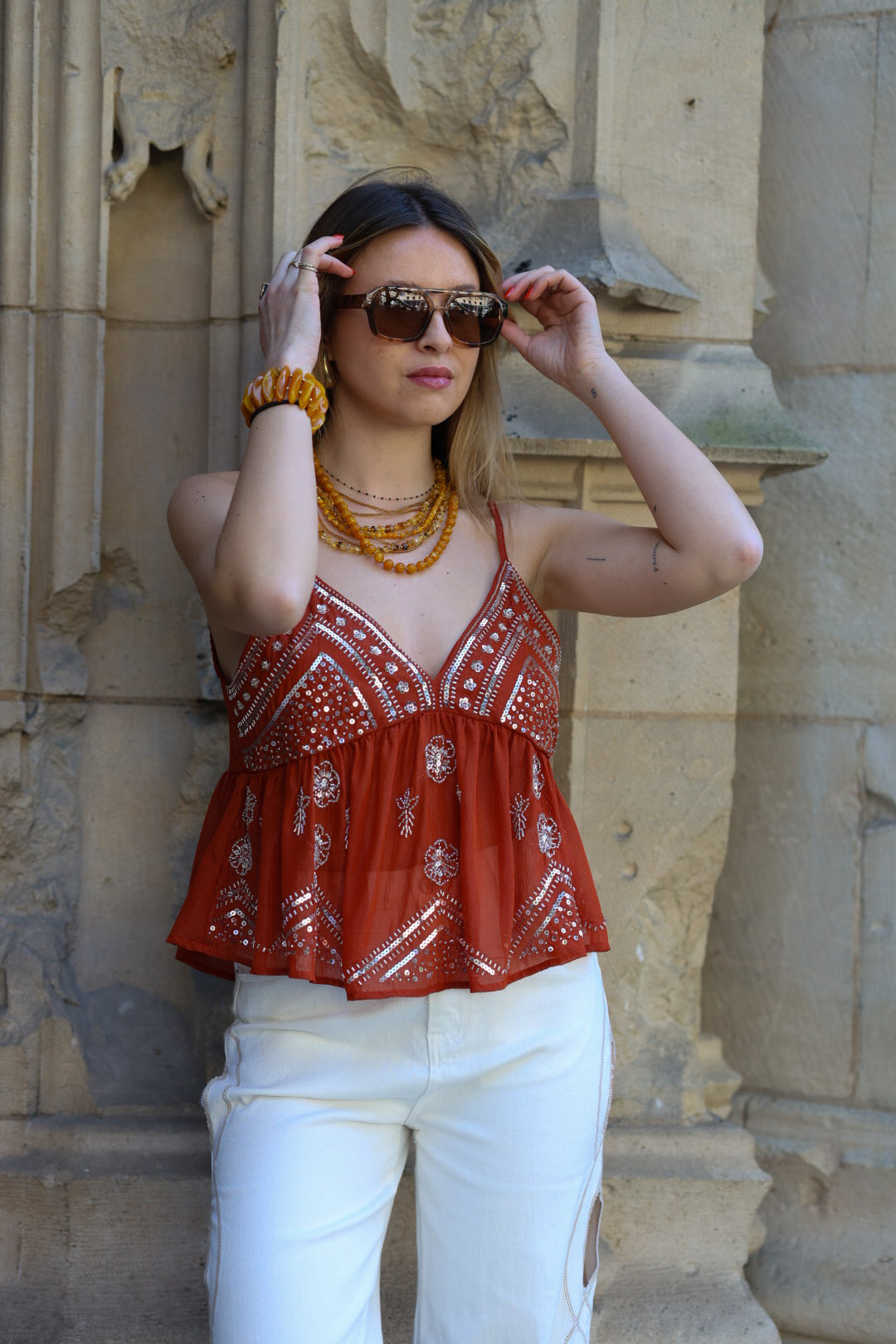 collier multirang en perles