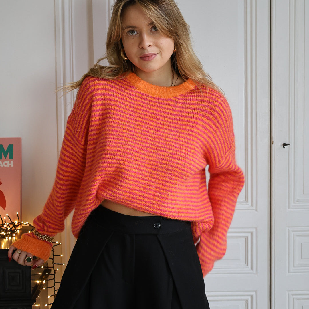 Pull rayé "COLOR"